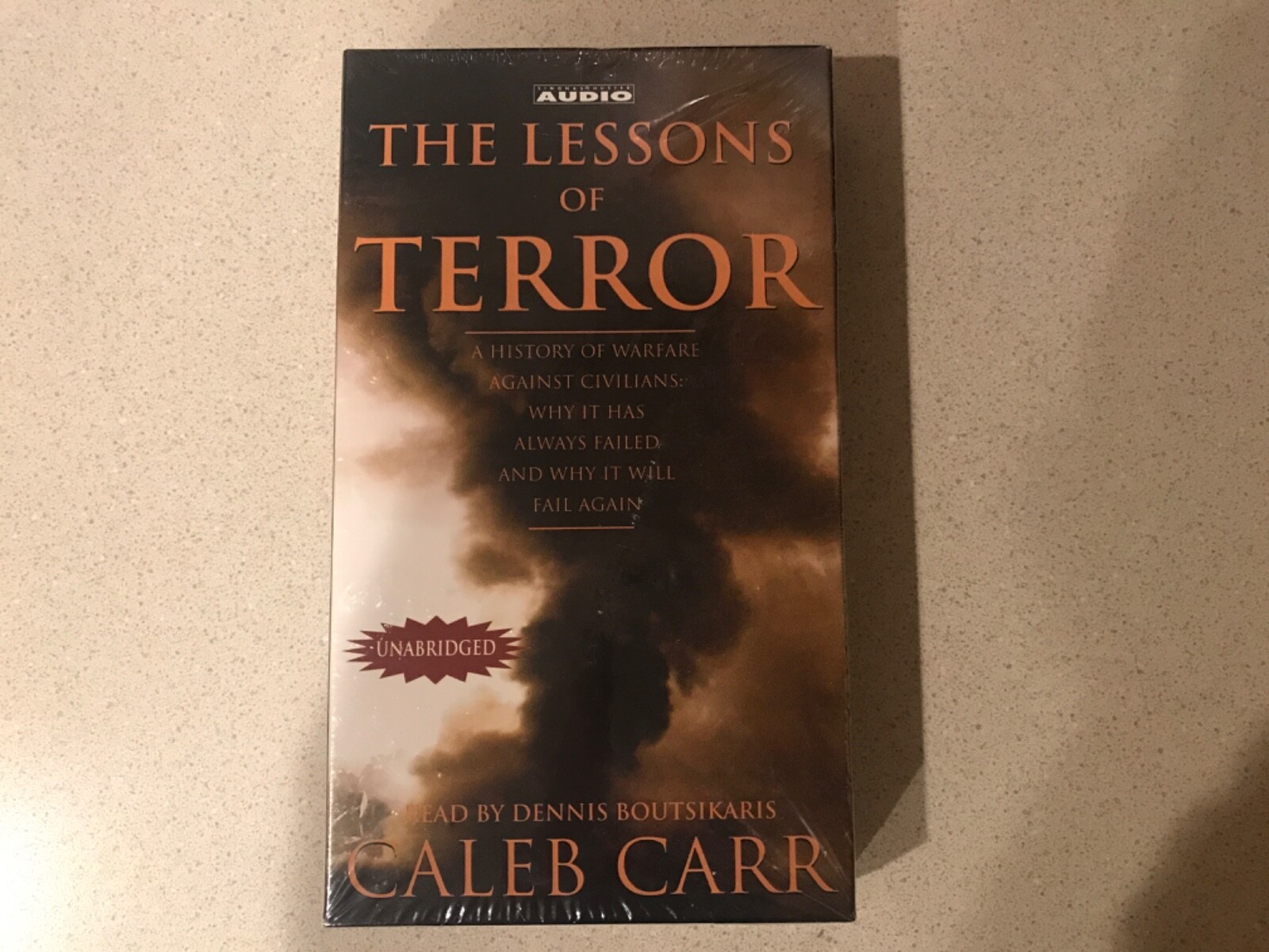The Lessons of Terror by Caleb Carr (4 Cassette Audiobook) Read by Boutsikaris