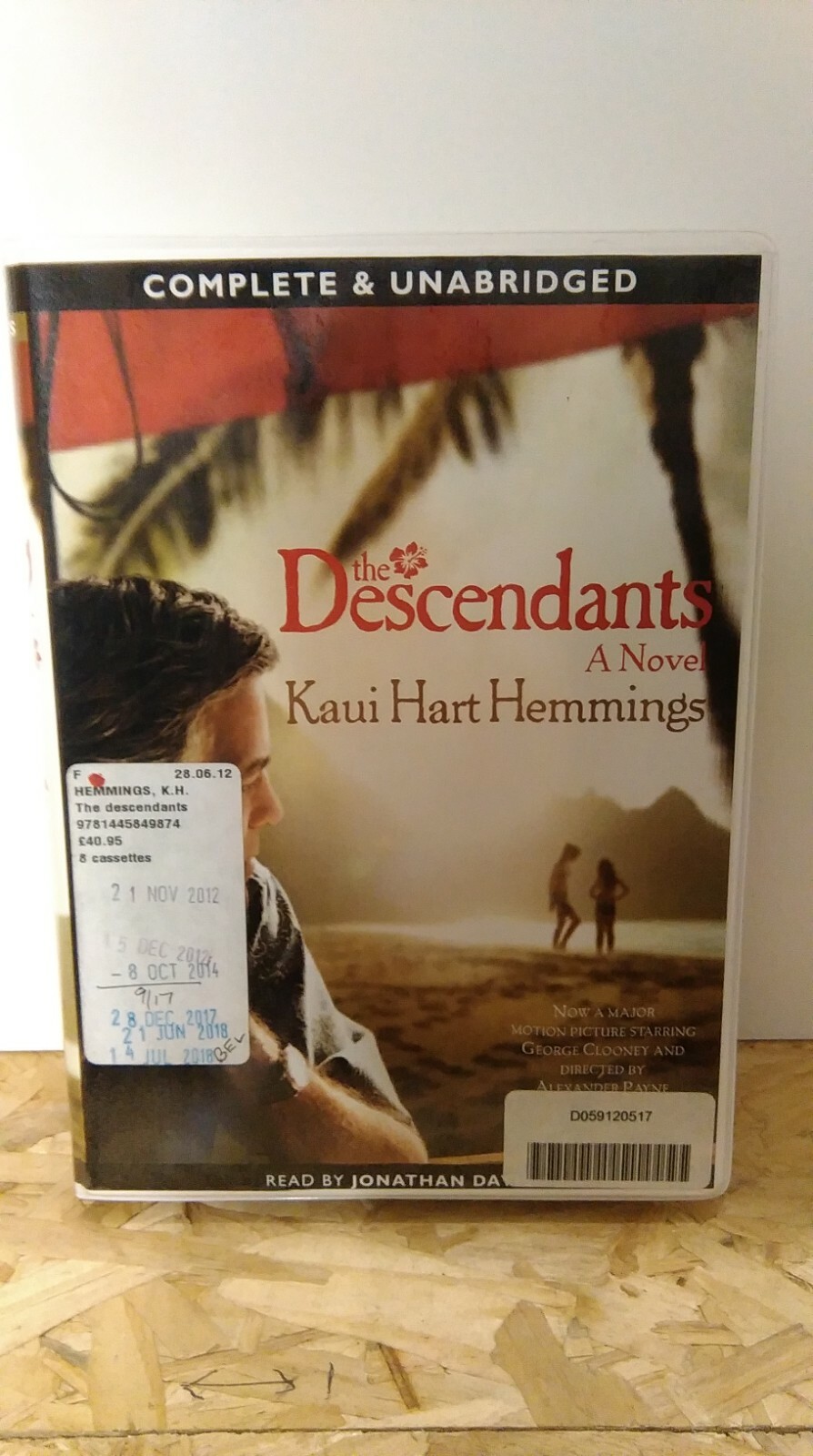 The Descendants by Kaui Hart Hemmings: Unabridged Cassette Audiobook