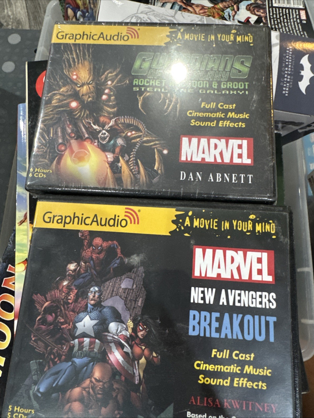Guardians Of The Galaxy Audio Book Sealed Plus New Avengers Breakout
