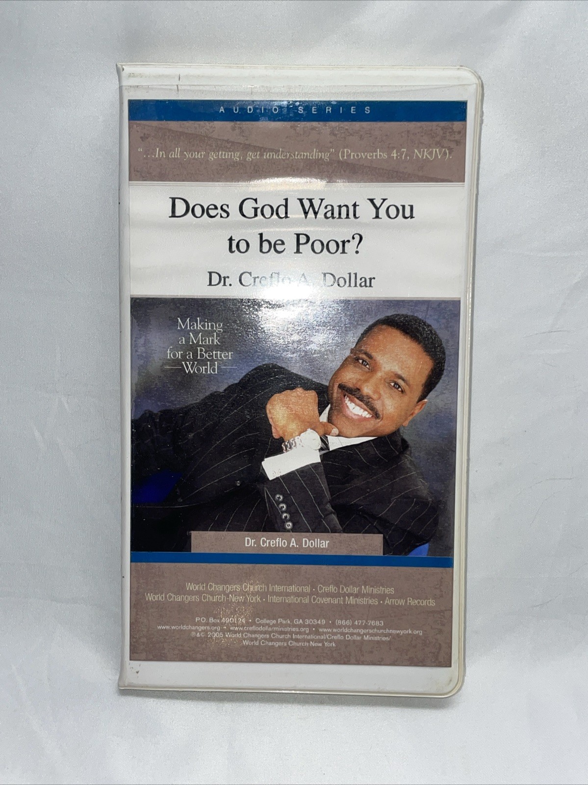 Does god want you to be poor? Dr Creflo A Dollar Making A Dollar Cassette Tapes