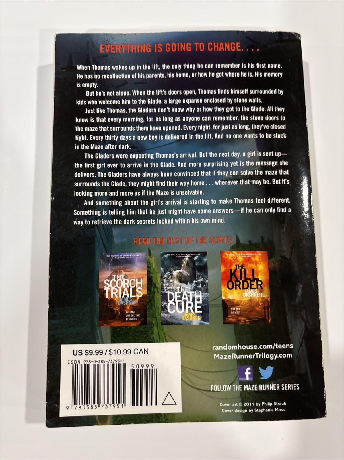 The Maze Runner Series Book 1, 2 and 3 James Dasher Paperback