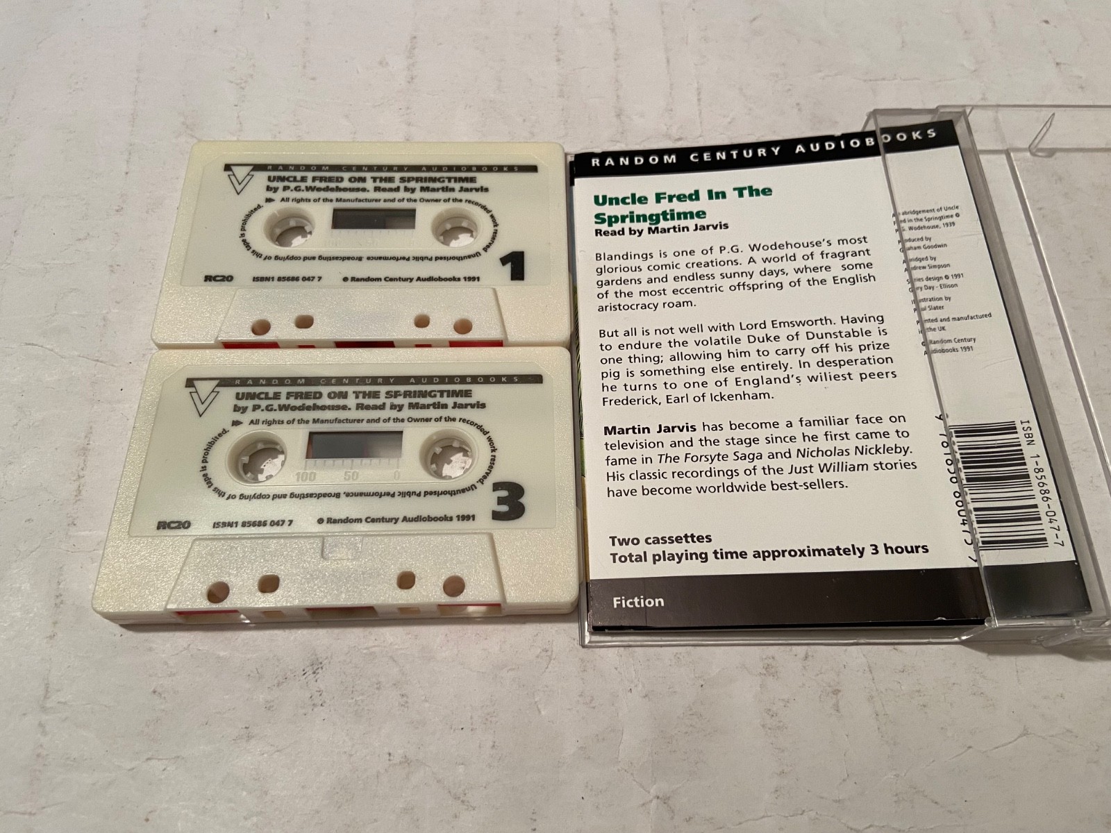 P G Wodehouse — Uncle Fred in the Springtime — Martin Jarvis — 2 Audio Cassettes