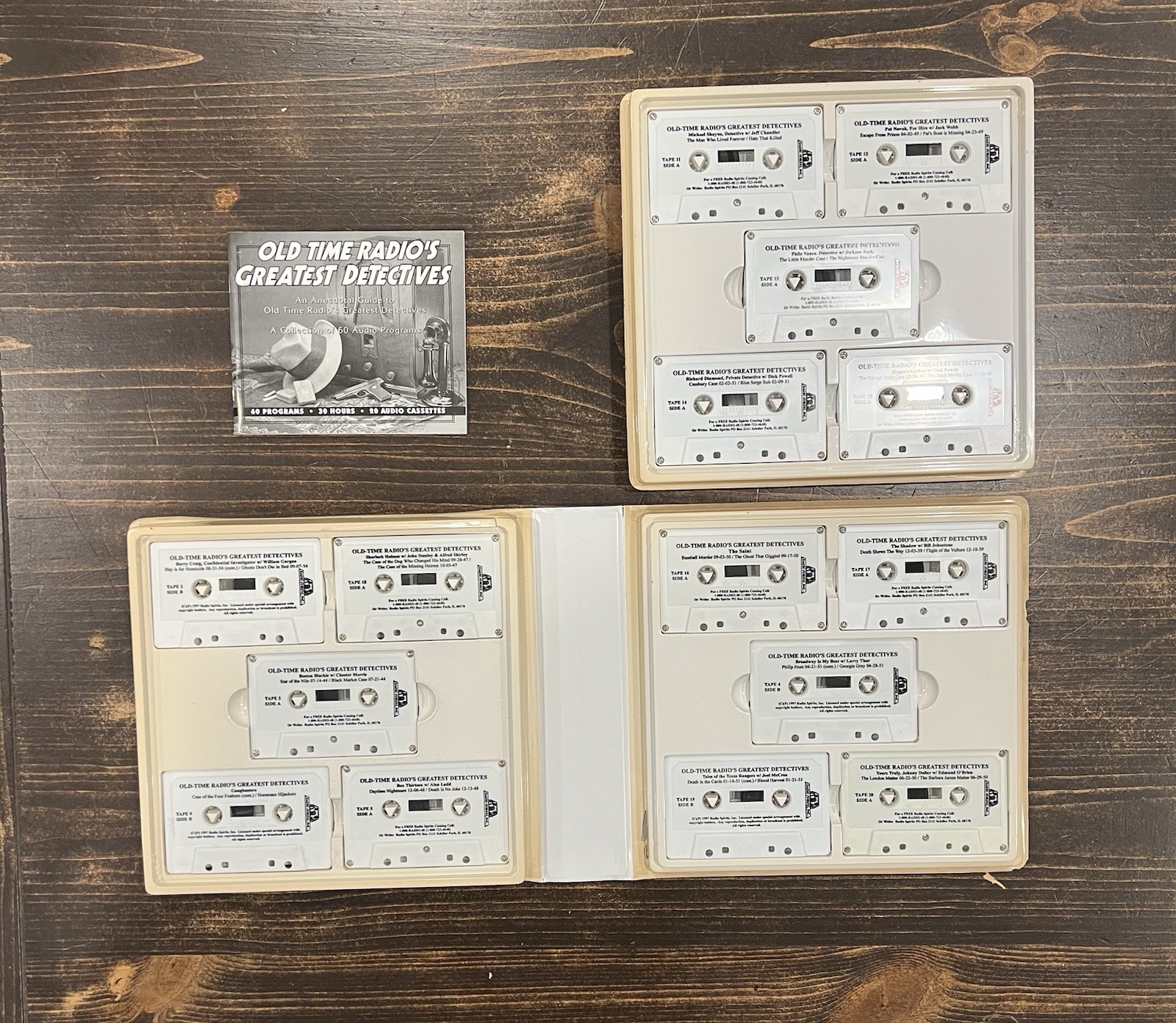 Old Time Radio’s Greatest Detectives 20 Rare Audio Cassette Set, 60 Programs