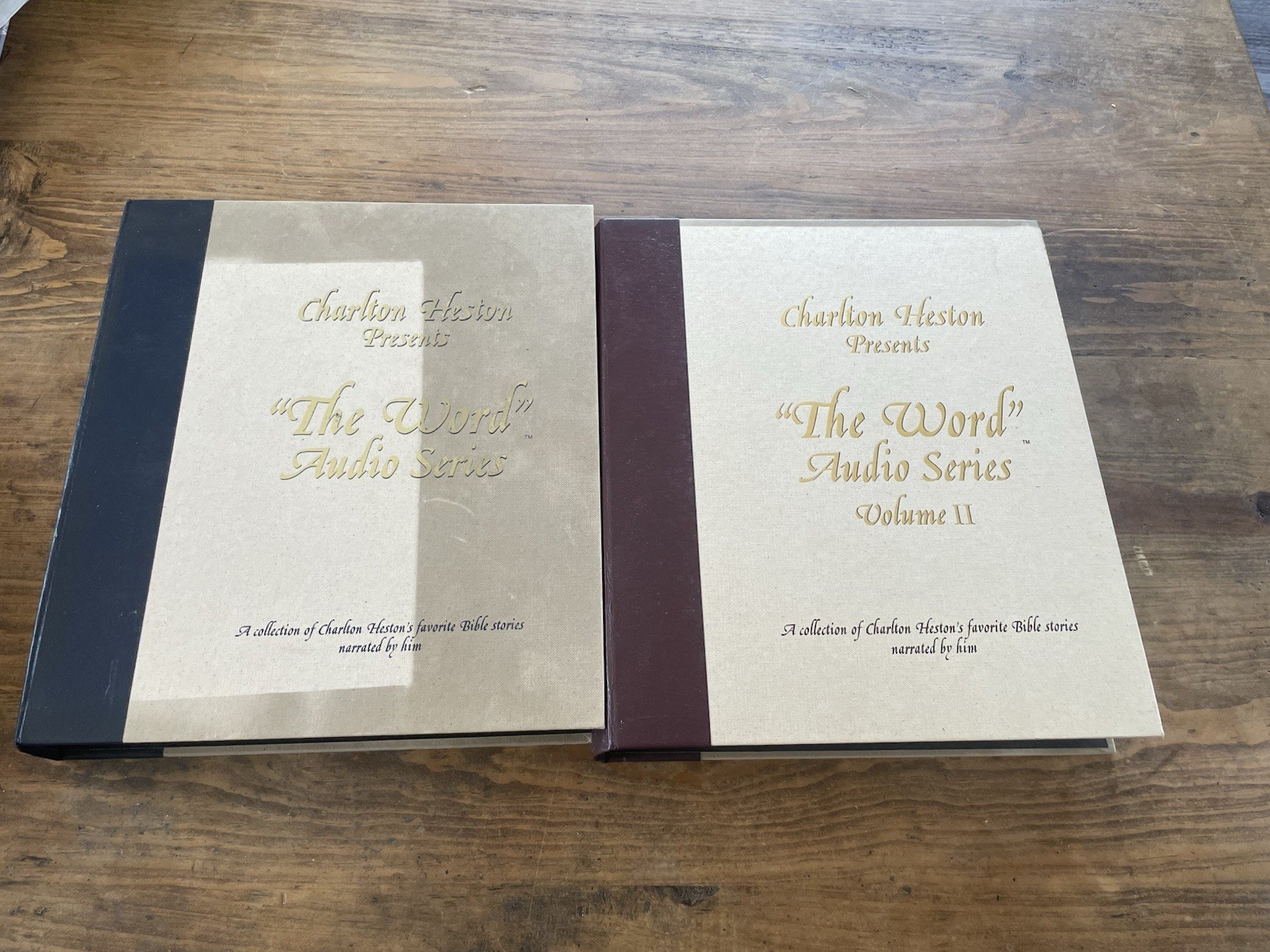 Charlton Heston The Word Audio Series Favorite Bible Stories Cassette V 1 & 2
