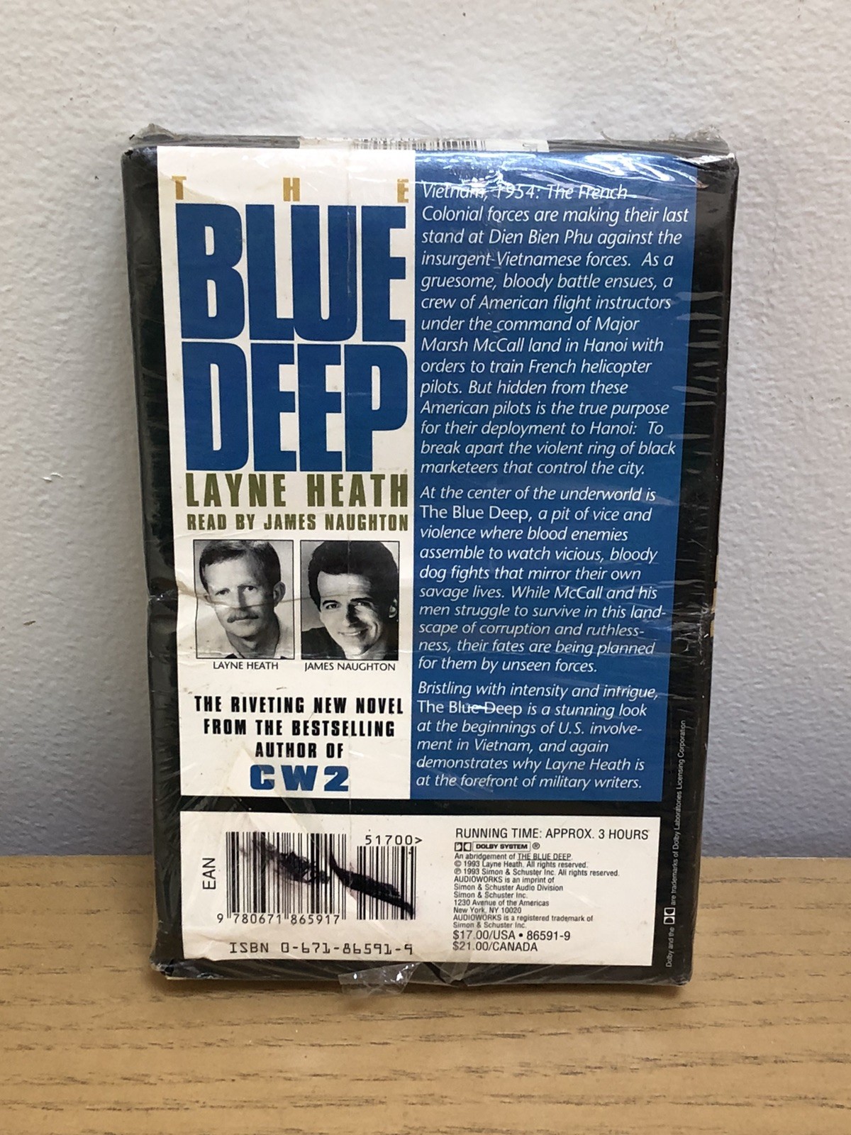 Vintage 1999 NEW ~THE BLUE DEEP~ *AUDIO Book on Two CASSETTES**By Layne Heath
