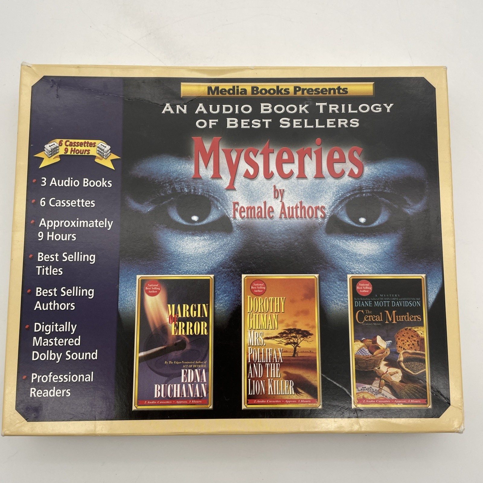 Media Books Presents: Trilogy of Mysteries By Female Authors (1993, Cassettes)