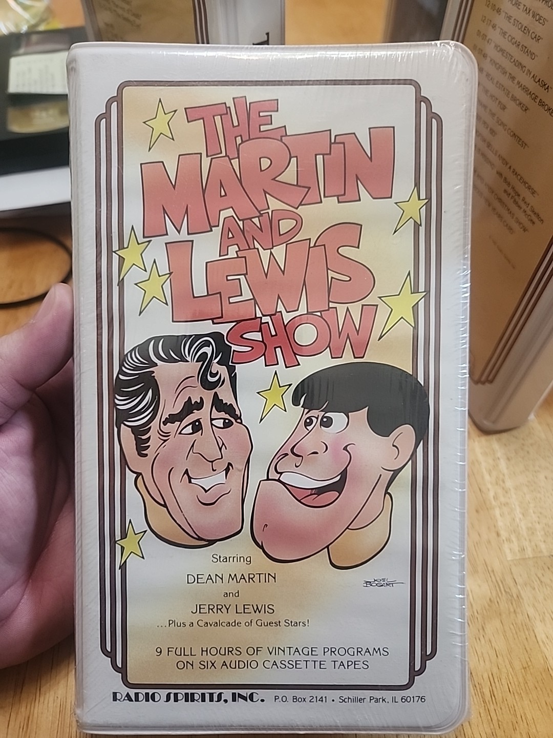 New 1995 The Martin and Lewis Show 6 Audio Tape Cassette Comedy Radio Spirits