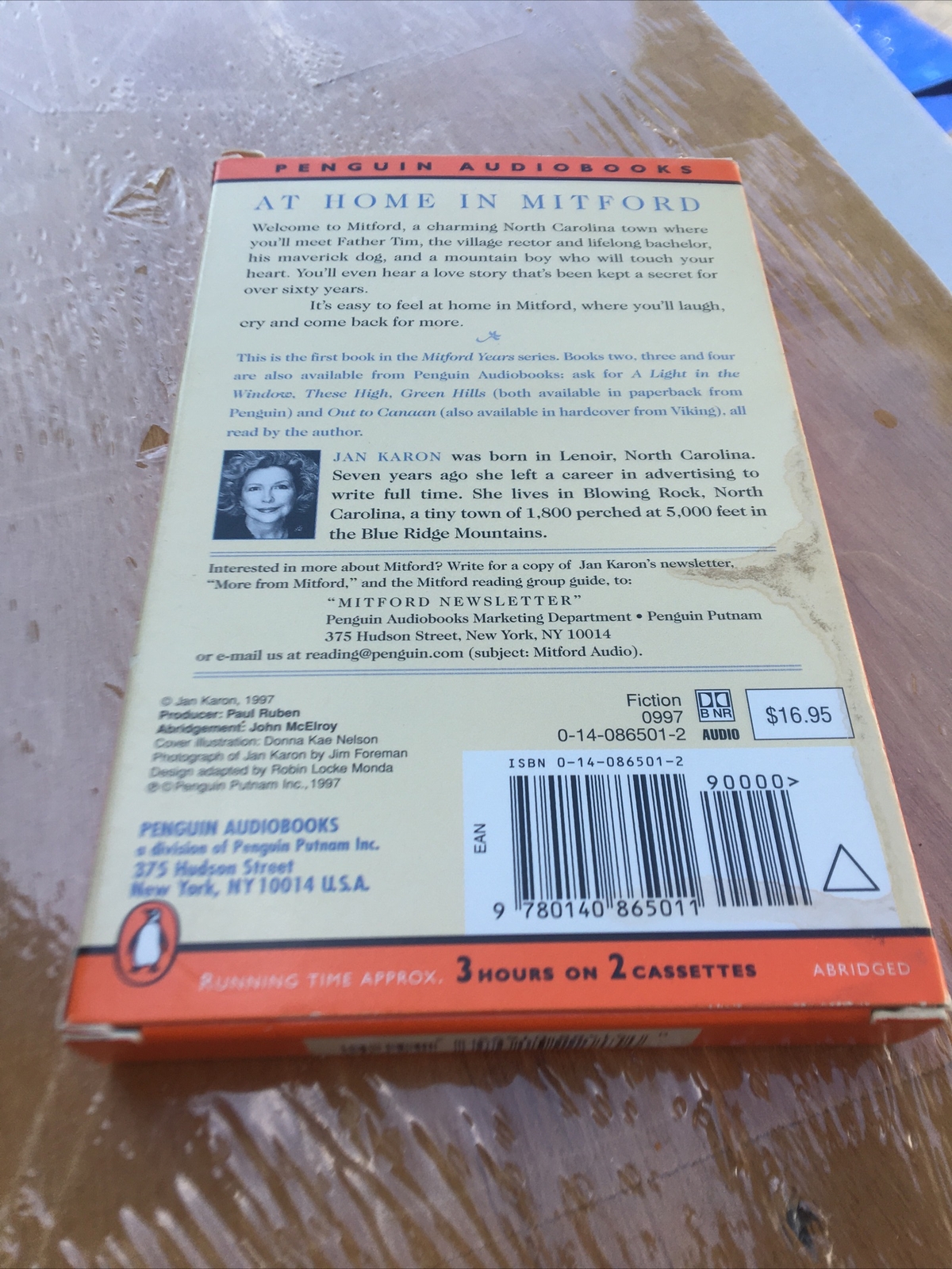A Mitford Novel Ser.: At Home in Mitford by Jan Karon (1997 Audio Cassette,…