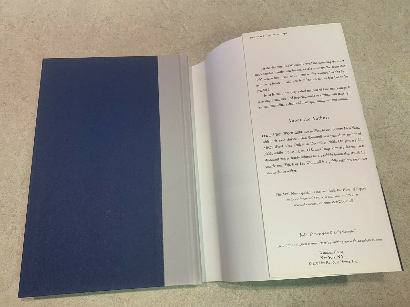 In an Instant: A Family’s Journey of Love and Healing-signed Bob & Lee Woodruff