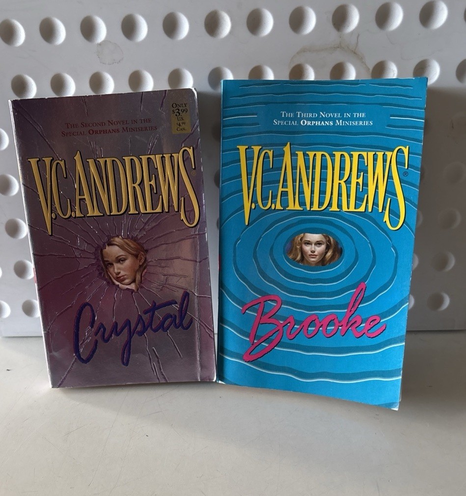 Orphans Series , Brooke , & , CRYSTAL , by V. C. Andrews 1998, Paperback , X2