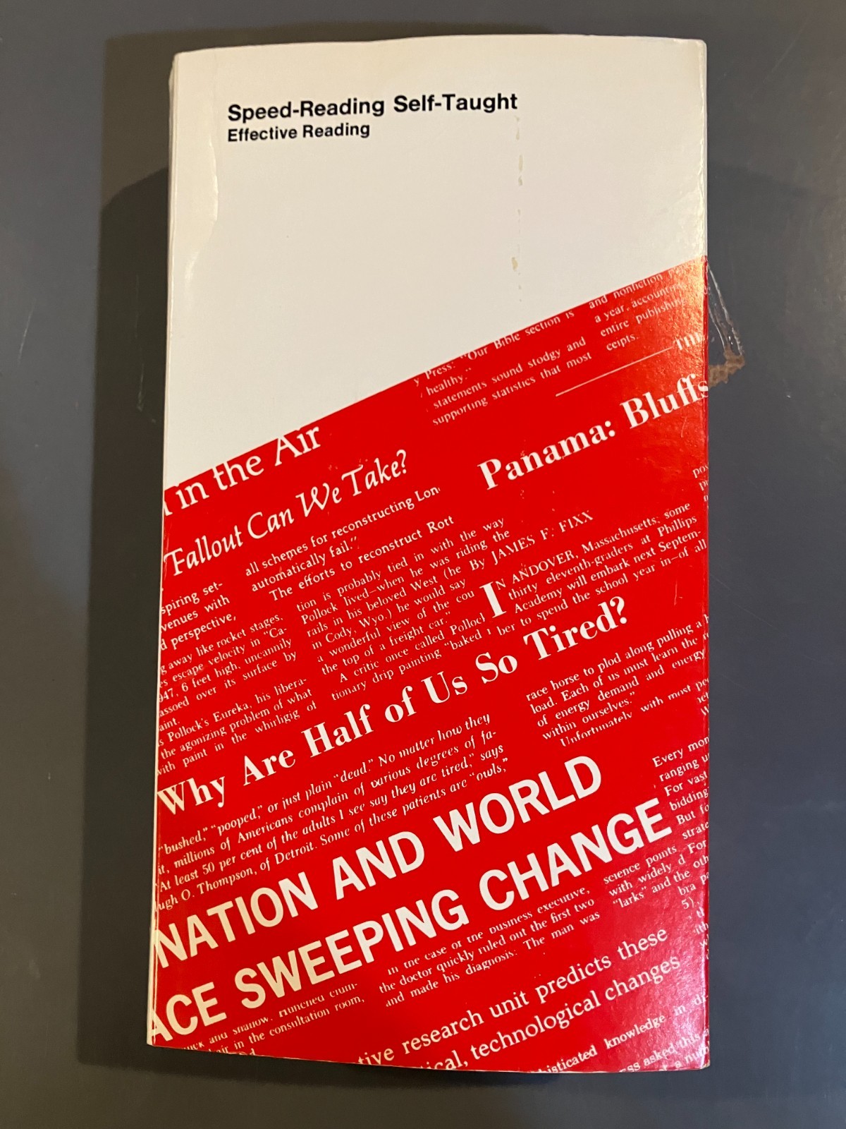 Speed Reading Self Taught by Xerox Learning Systems 1652A