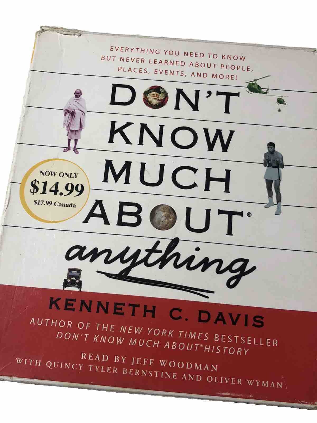 Don’t Know Much About Anything by Kenneth C. Davis — 4 Disc Audiobook CD