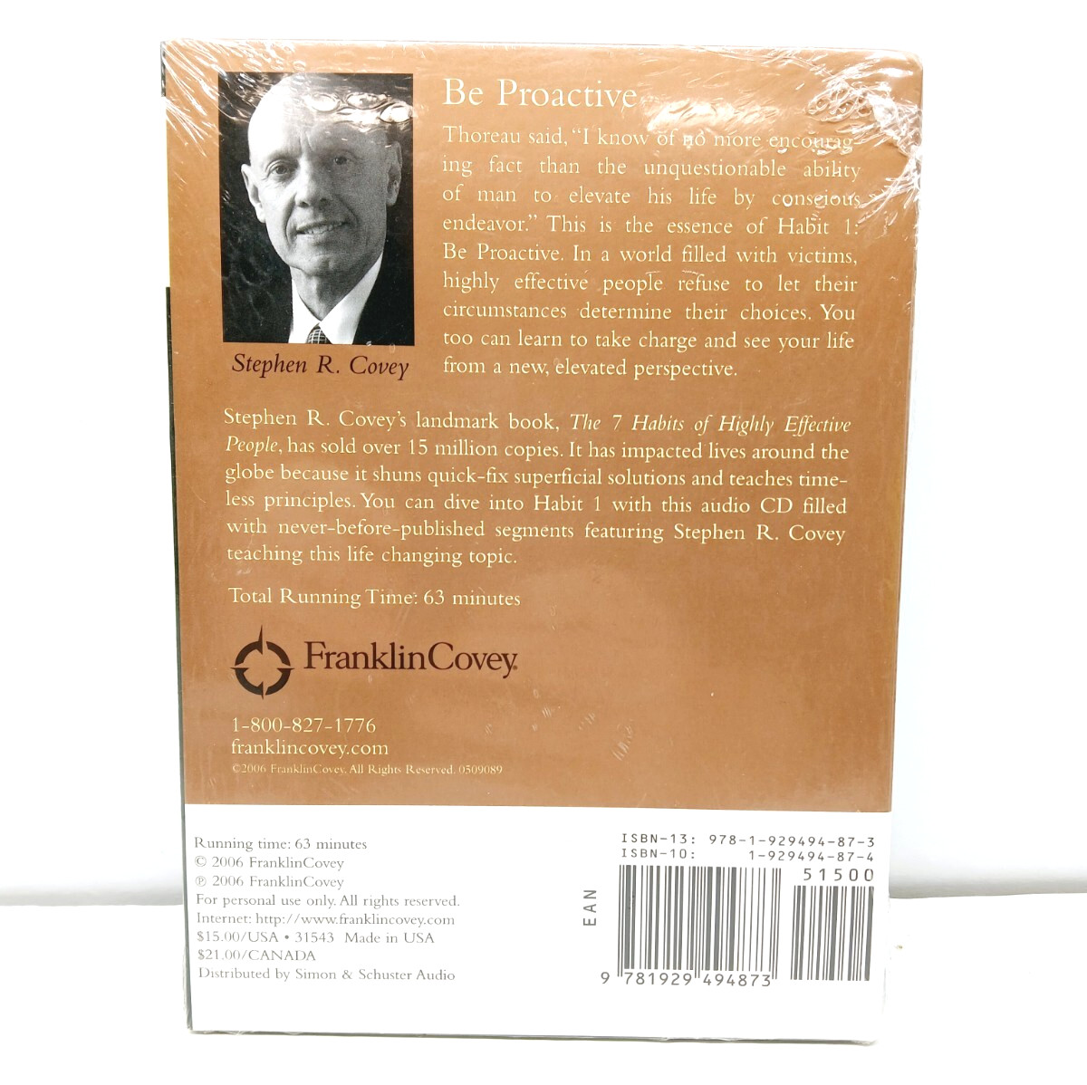 The 7 Habits Of Highly Effective People (AudioBook) Signature Series(New Sealed)