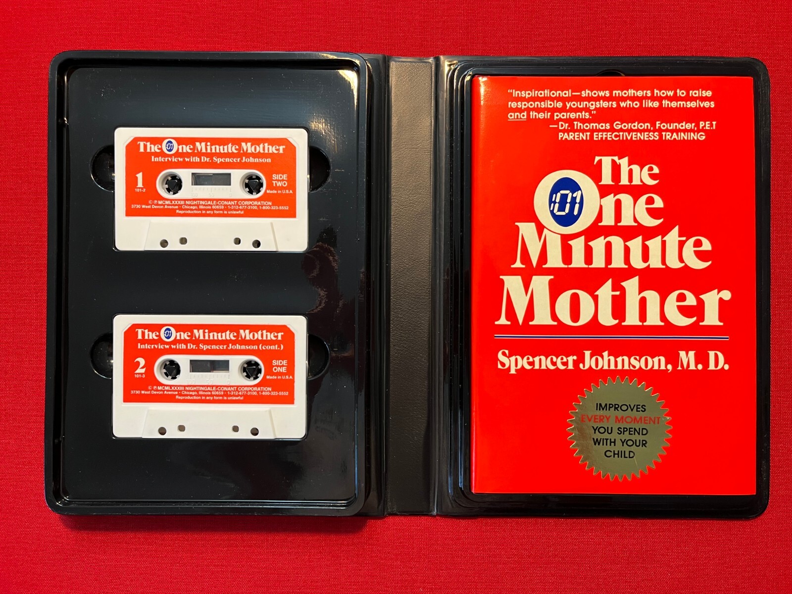 THE ONE MINUTE MOTHER BY SPENCER JOHNSON, M.D. 2 CASSETTE PROGRAM BOOK INCLUDED