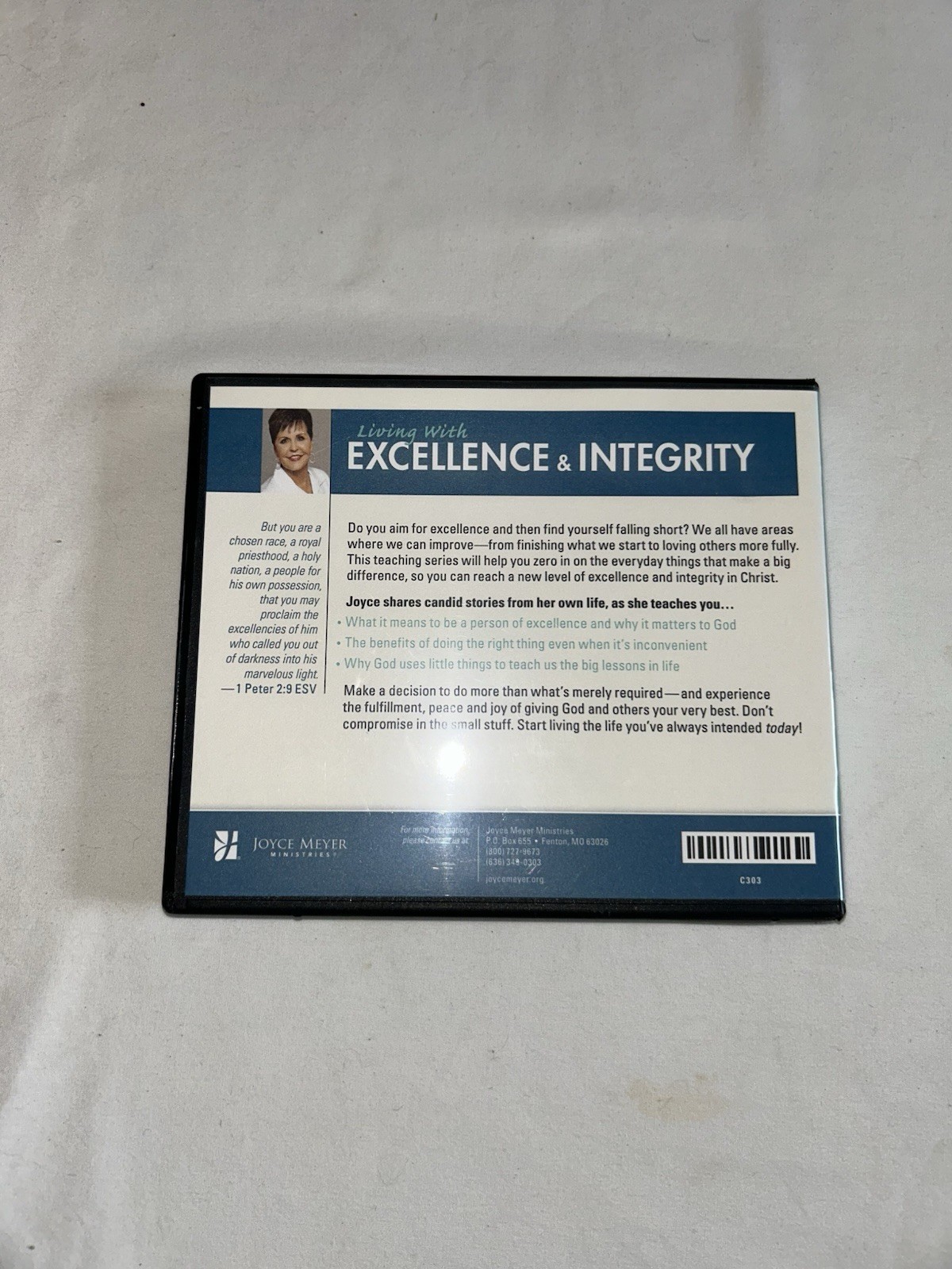 Joyce Meyer Lot 1 Book And 7 CD Commentary Studies