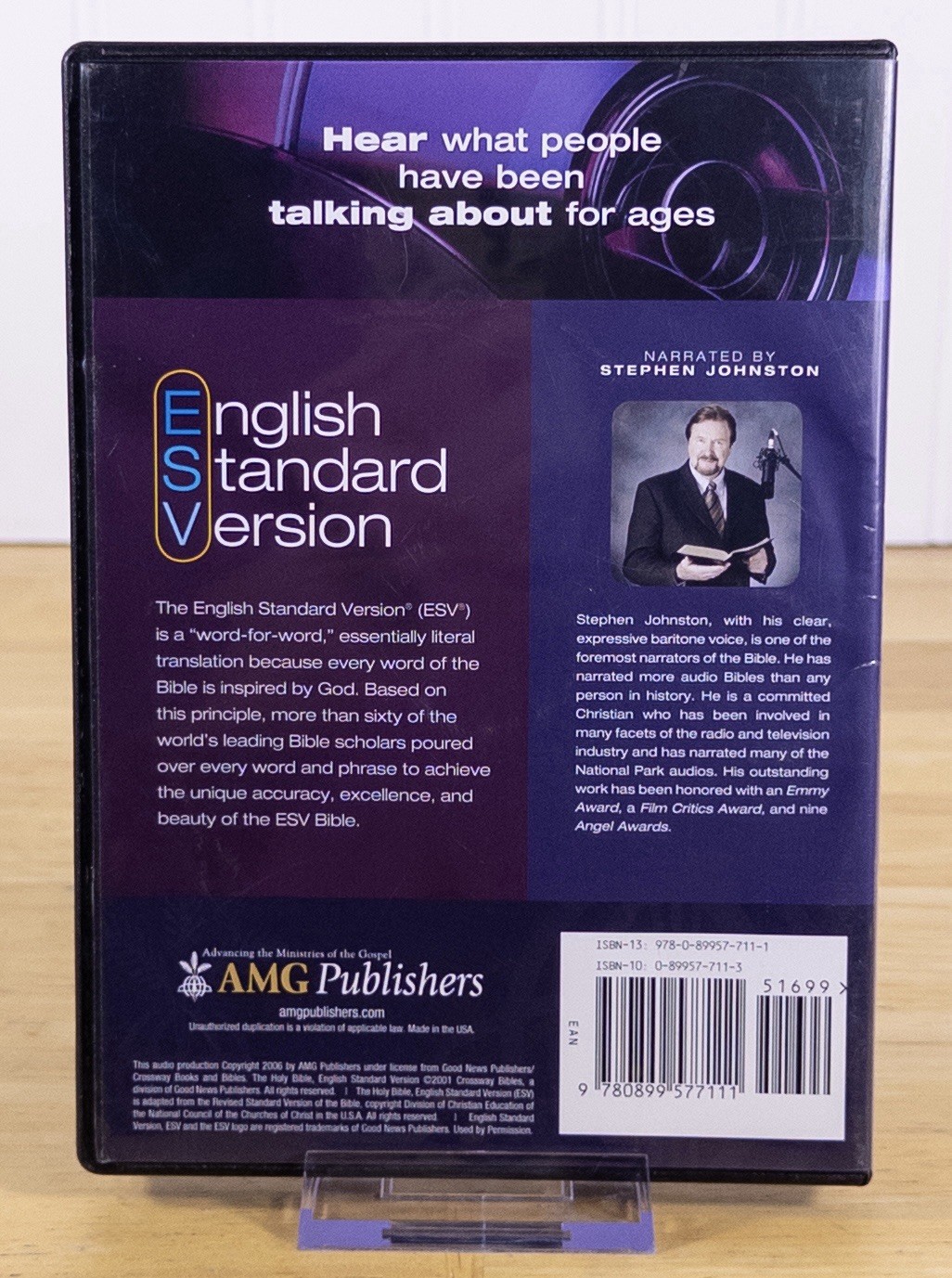 Complete Bible English Standard Version 3 CD-MP3 2006 Read by Stephen Johnston!