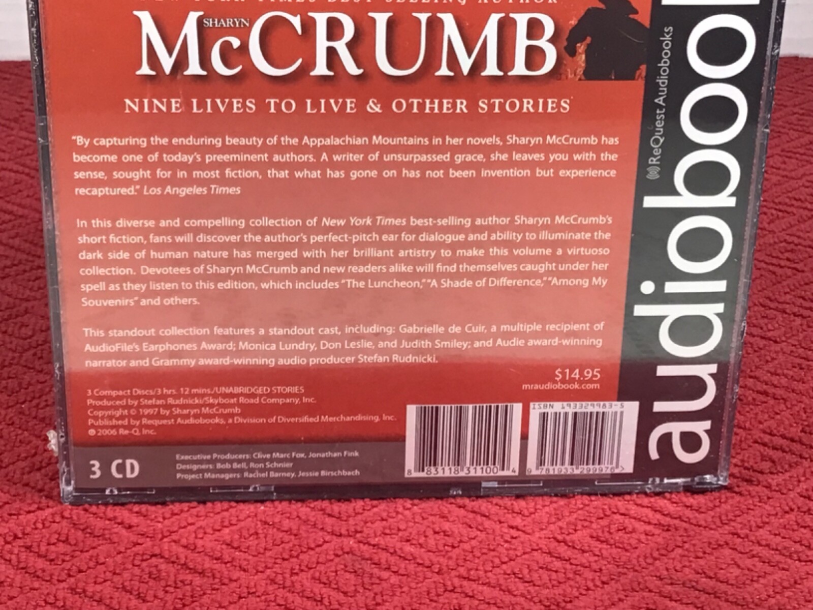 Nine Lives To Live & Other Stories Audiobook 3-CDs. New/Sealed. Free shipping.