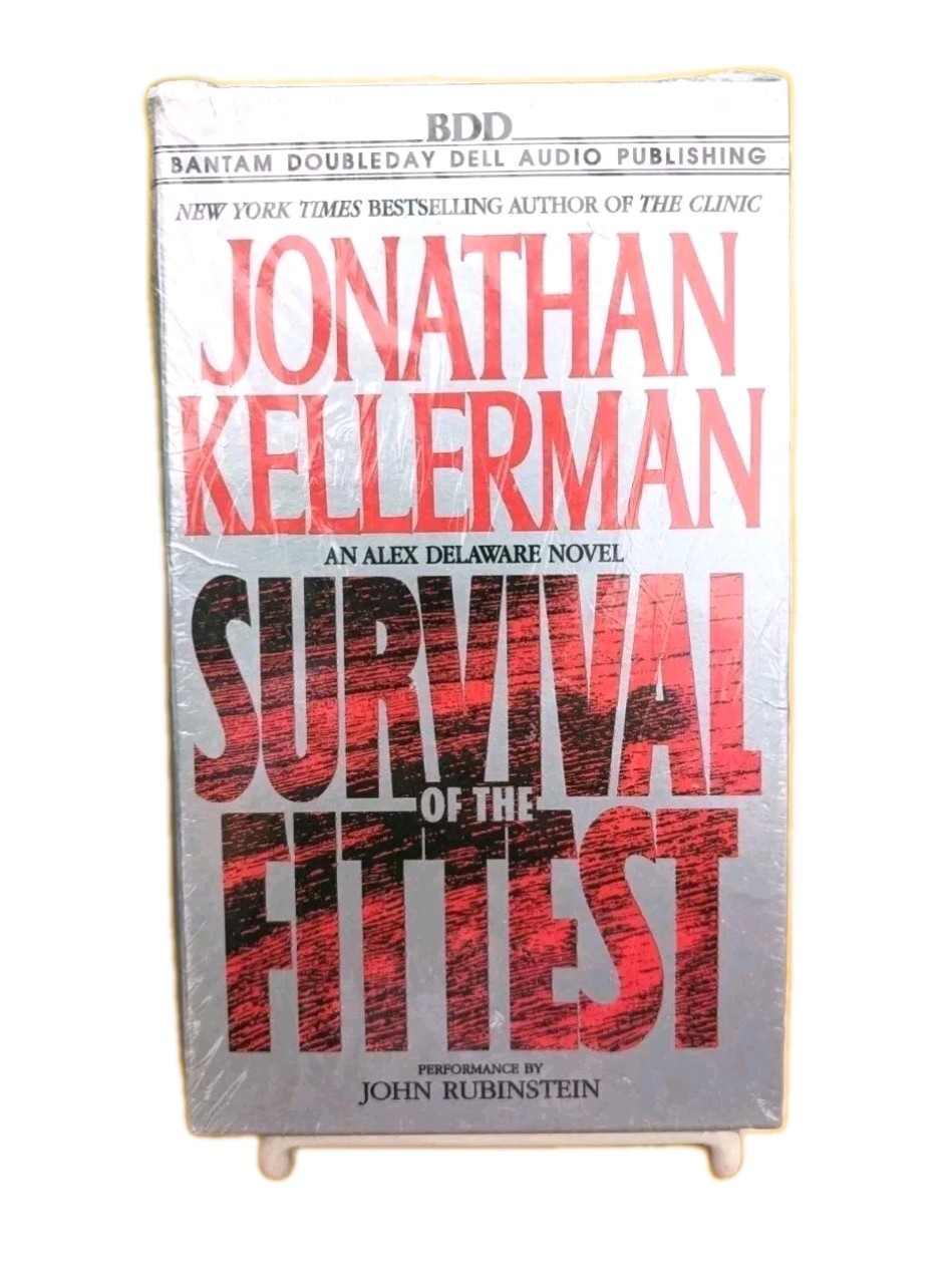 Jonathan Kellerman SURVIVAL OF THE FITTEST New Sealed Audio Cassette Book Sealed