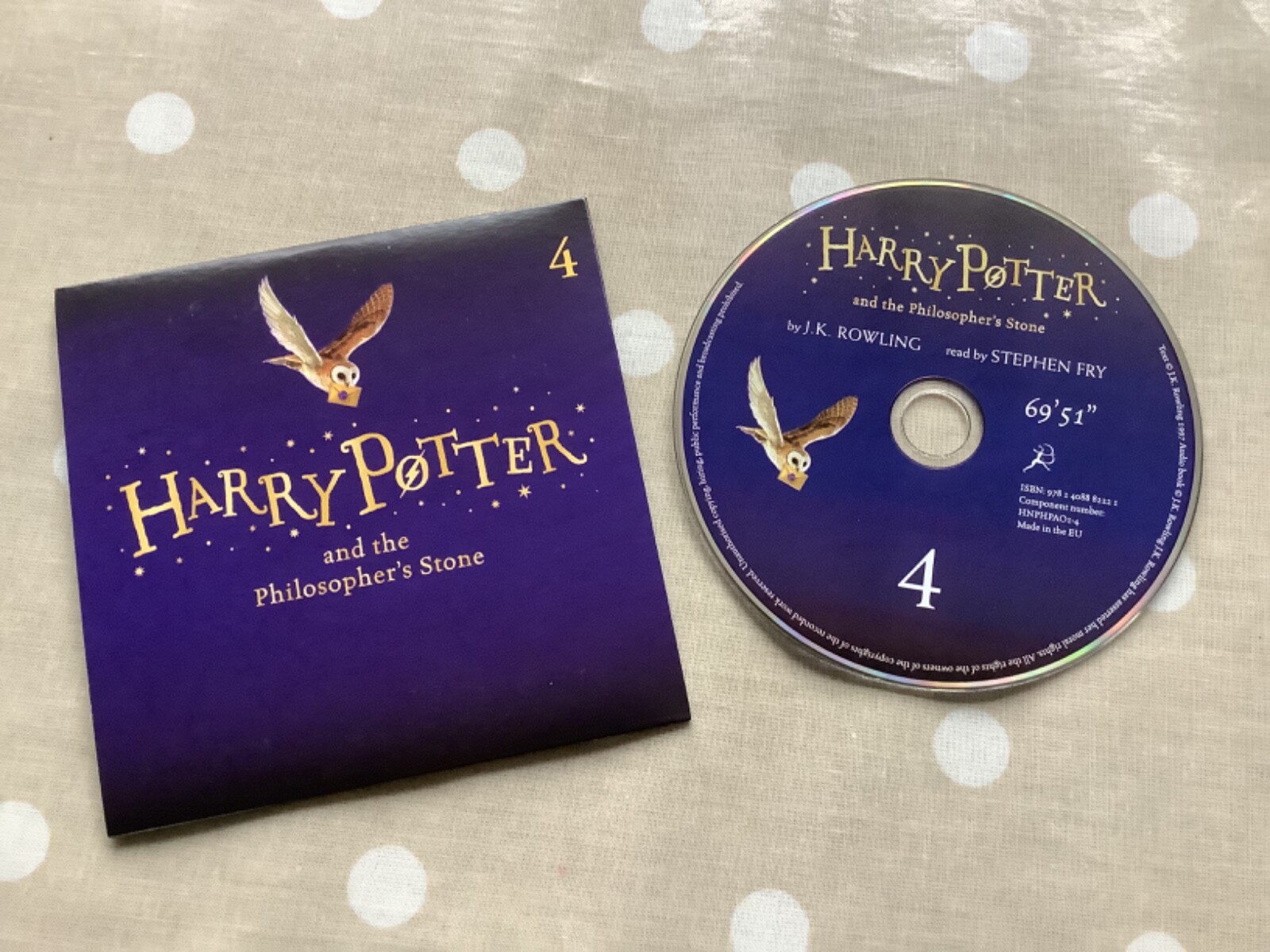Harry Potter and the Philosopher’s Stone Audio Book CD Replacement Disc 4 Only