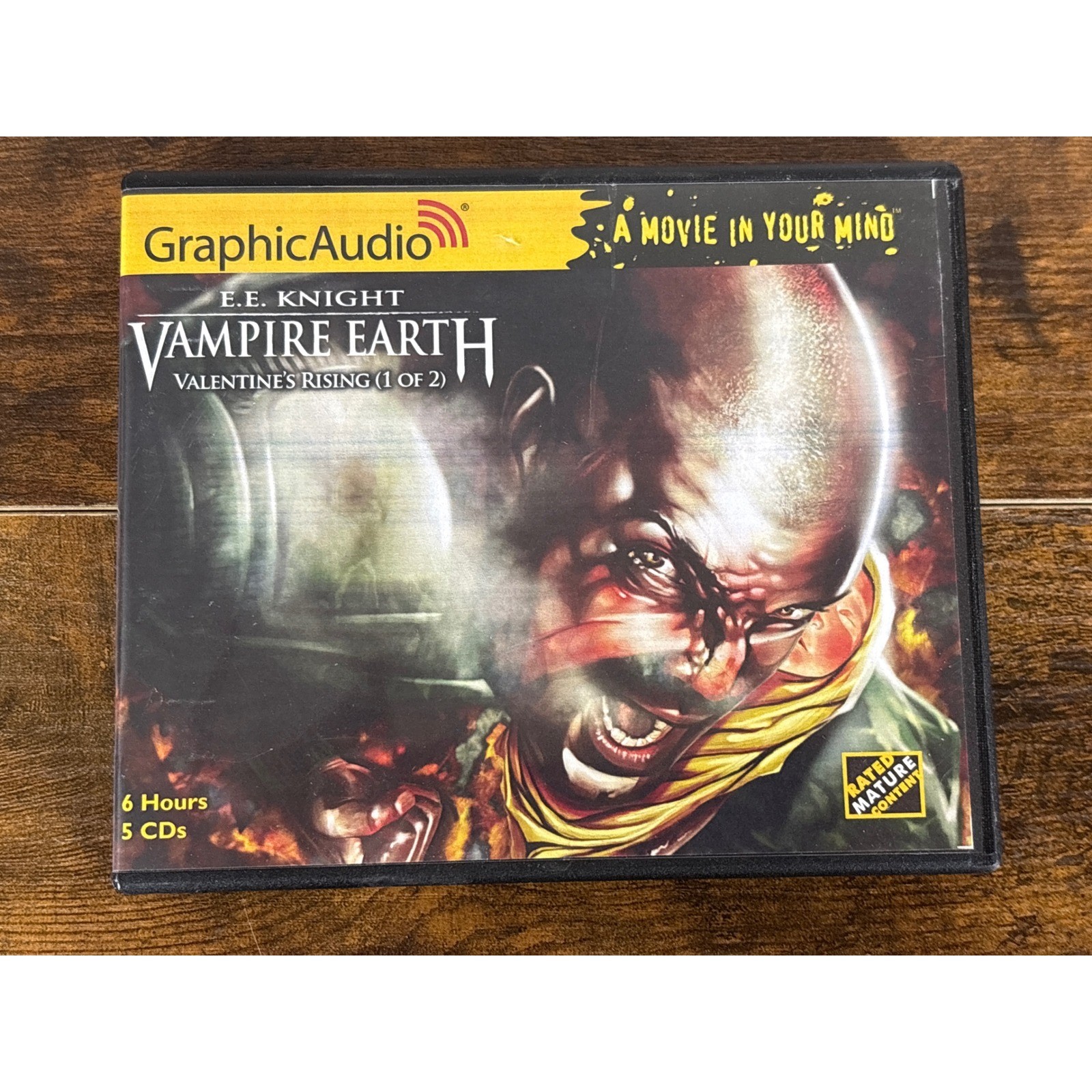 GraphicAudio Vampire Earth Valentine’s Rising 1 of 2 E.E. Knight 5 CD Audiobook