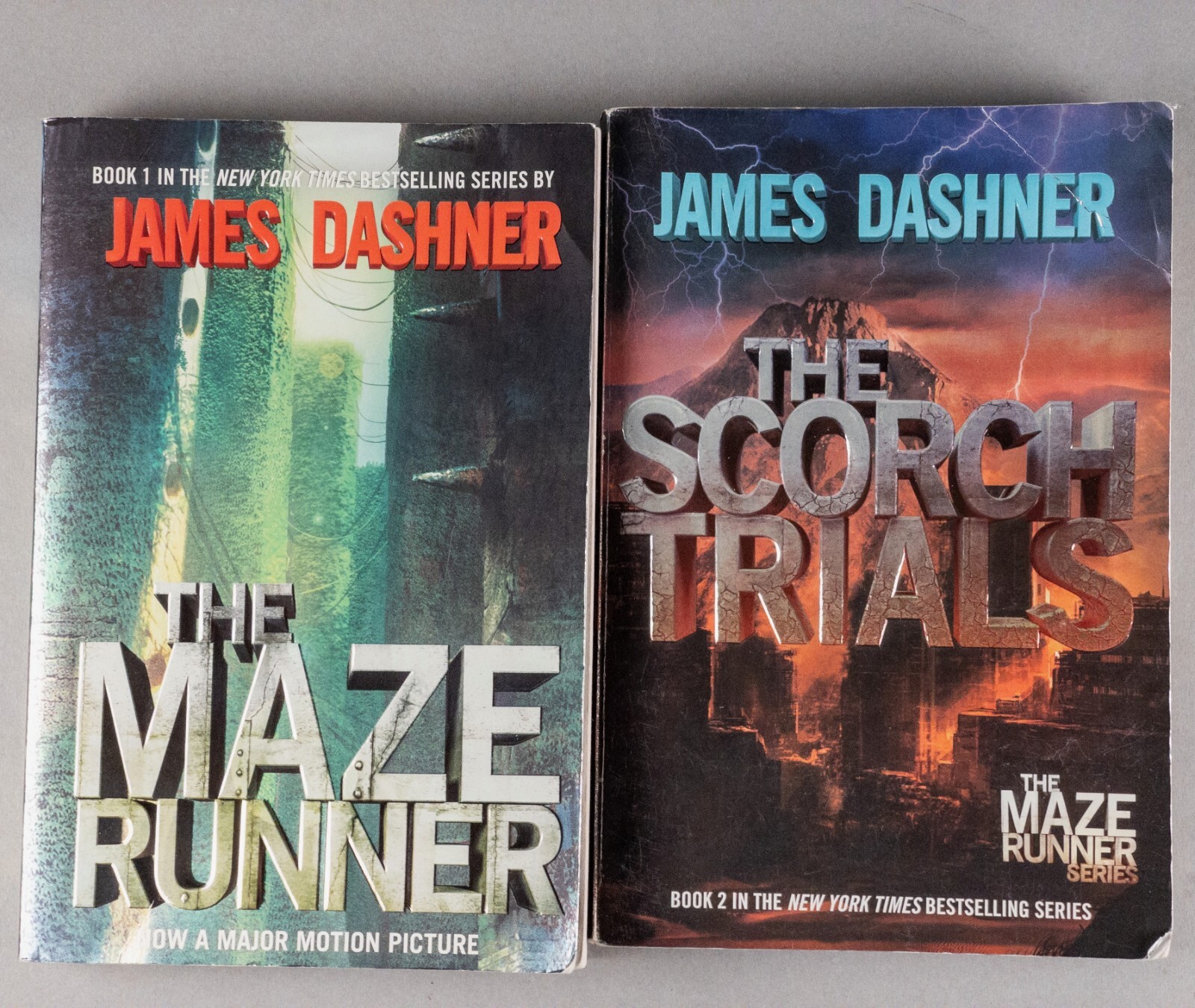 The Maze Runner #1 & The Scorch Trials #2 — Paperback By James Dashner GOOD LOT