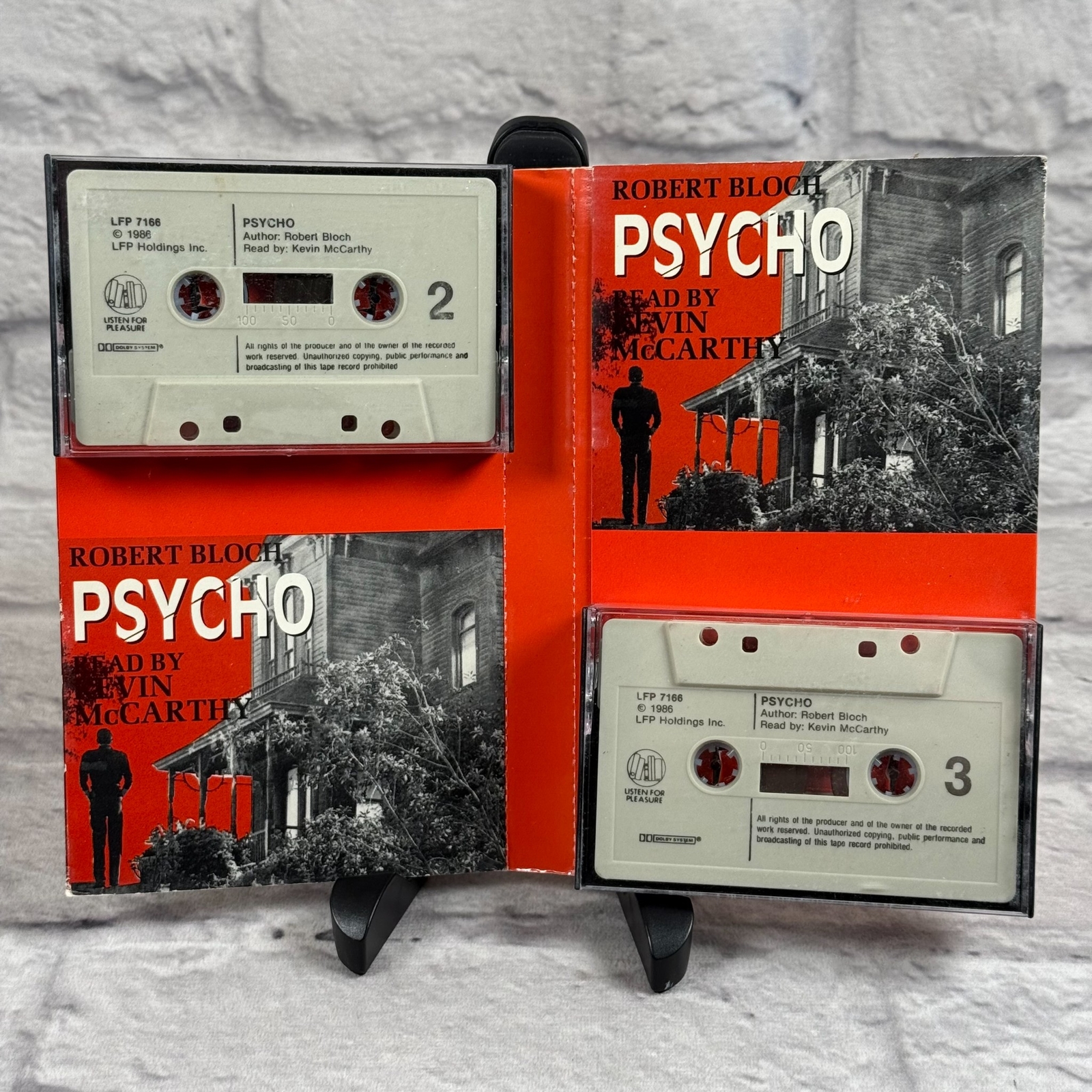 VTG 1986 Psycho Audiobook Robert Bloch Kevin McCarthy Listen For Pleasure Books