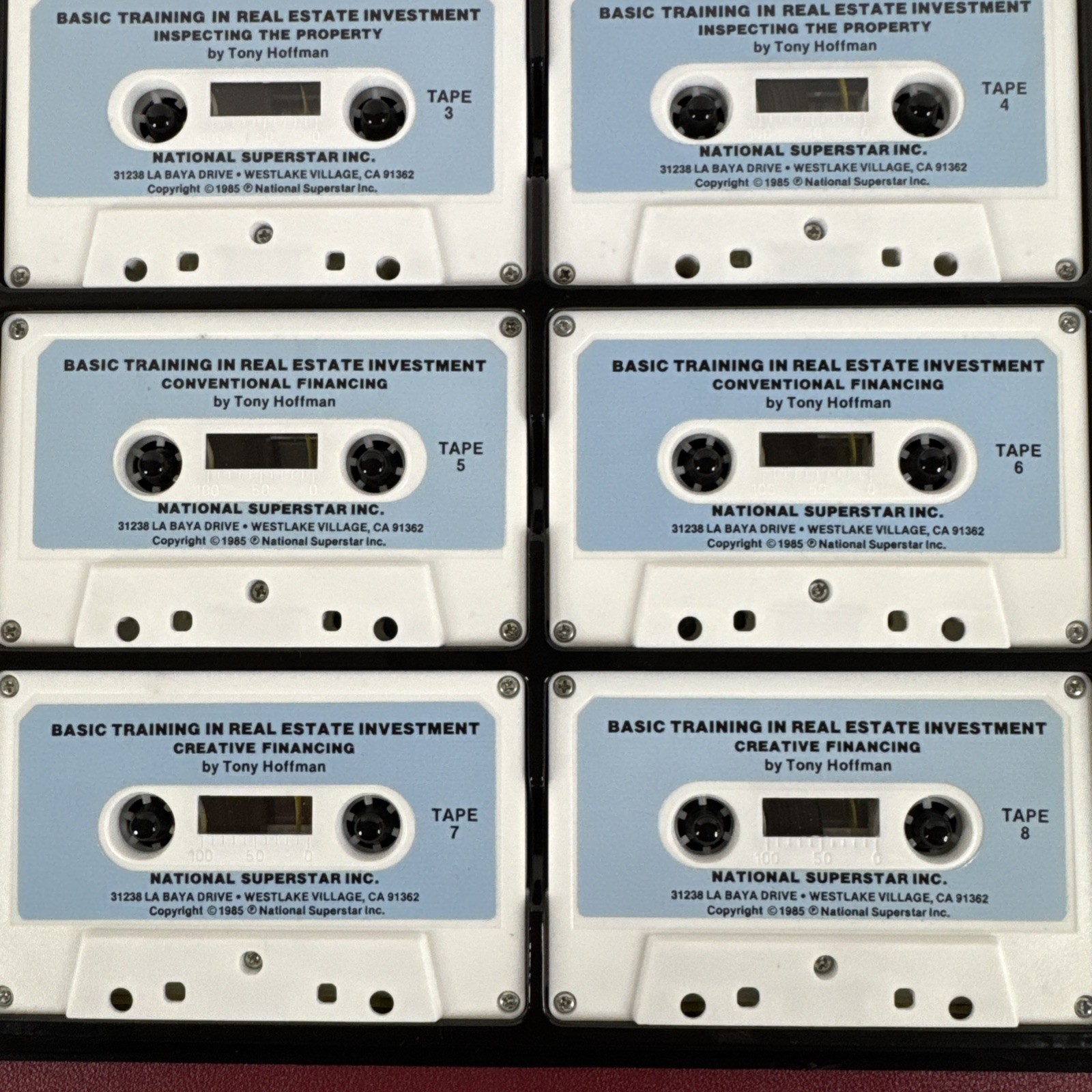 Tony Hoffman’s Basic Training in Real Estate Investment, 8 Cassette Course