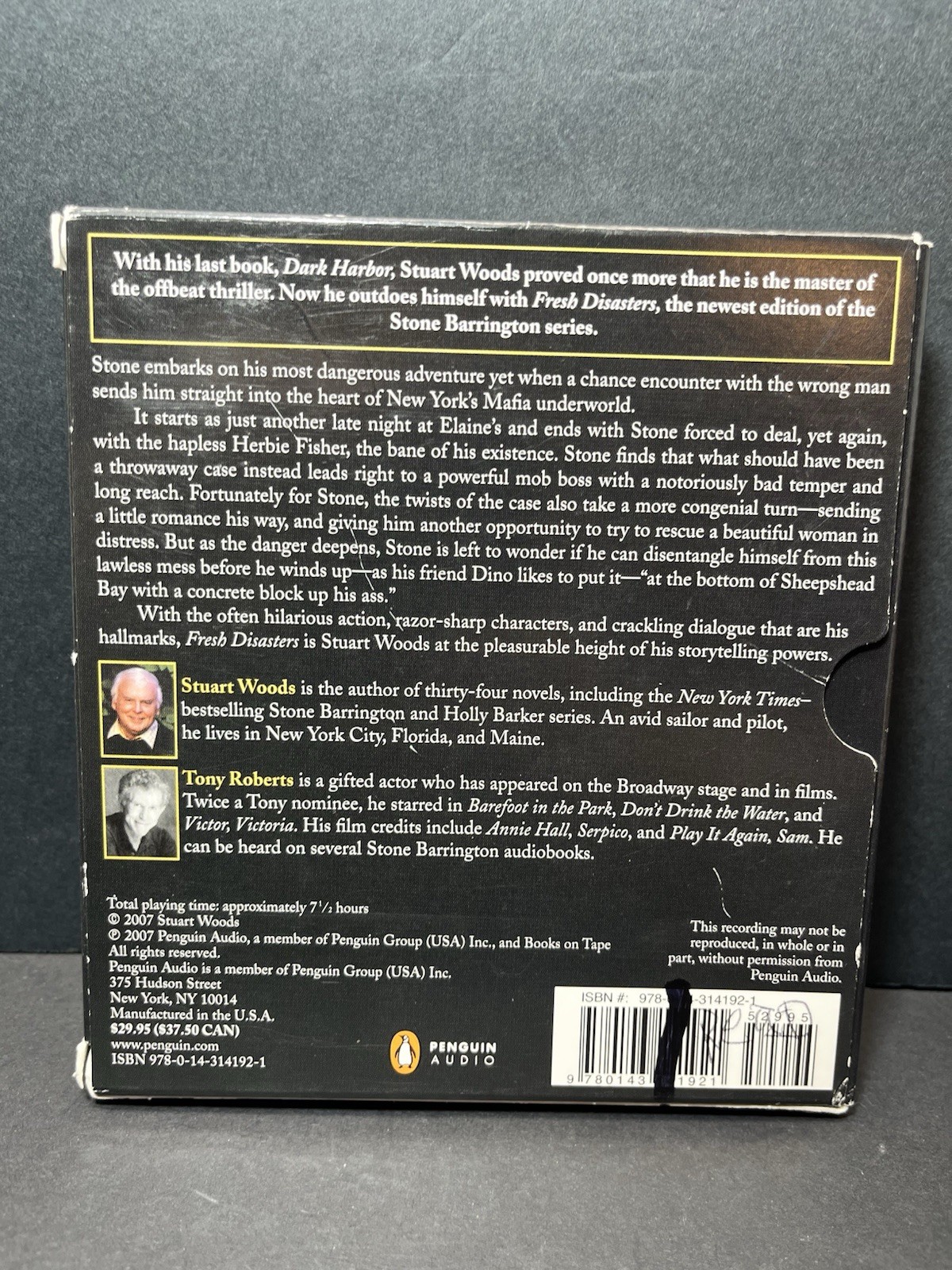 Lot of 2 Stuart Woods Stone Barrington Audiobooks on CD