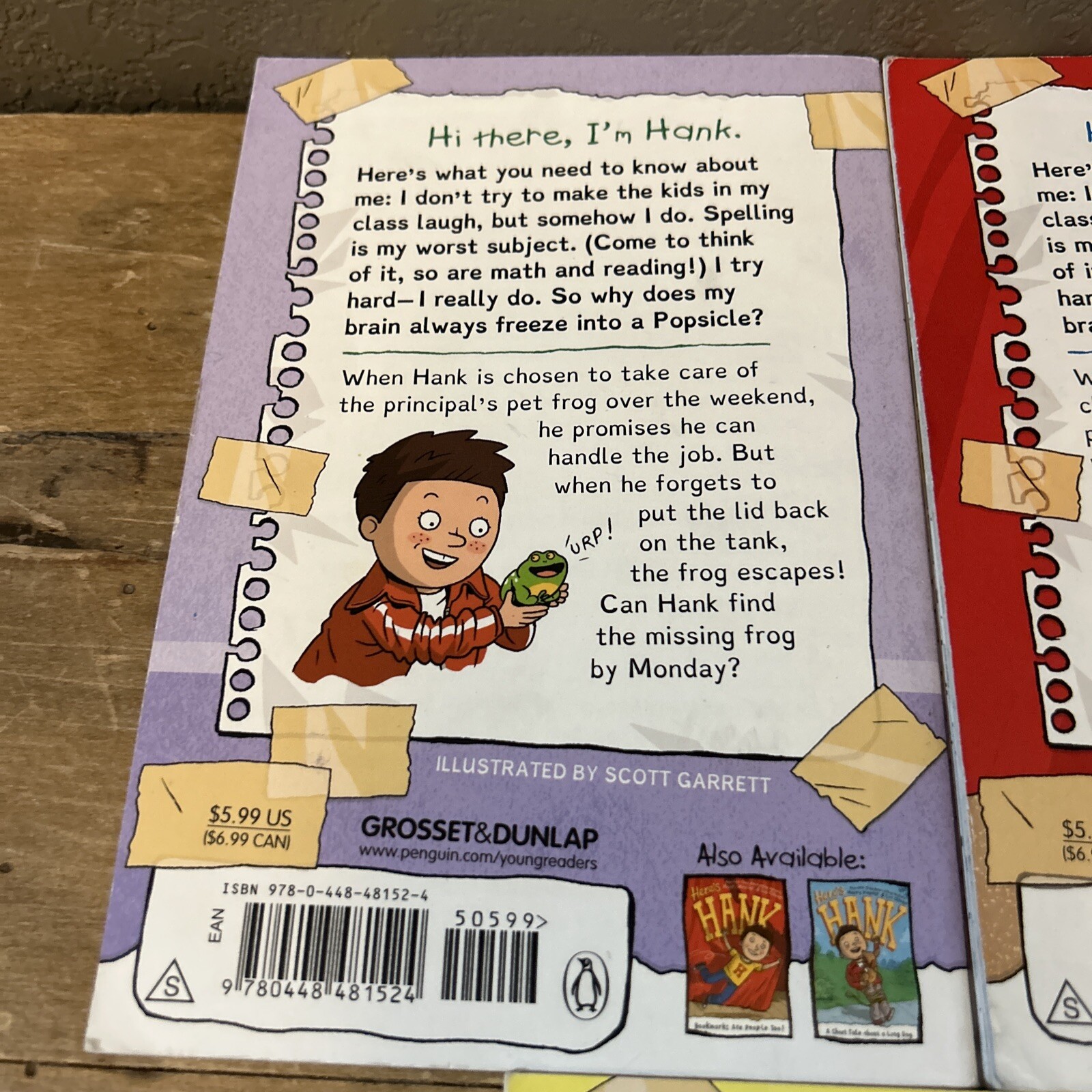 Lot 3 Here’s Hank Books Bookmarks Are People Too! #1 #3 #7 Stop That Frog More