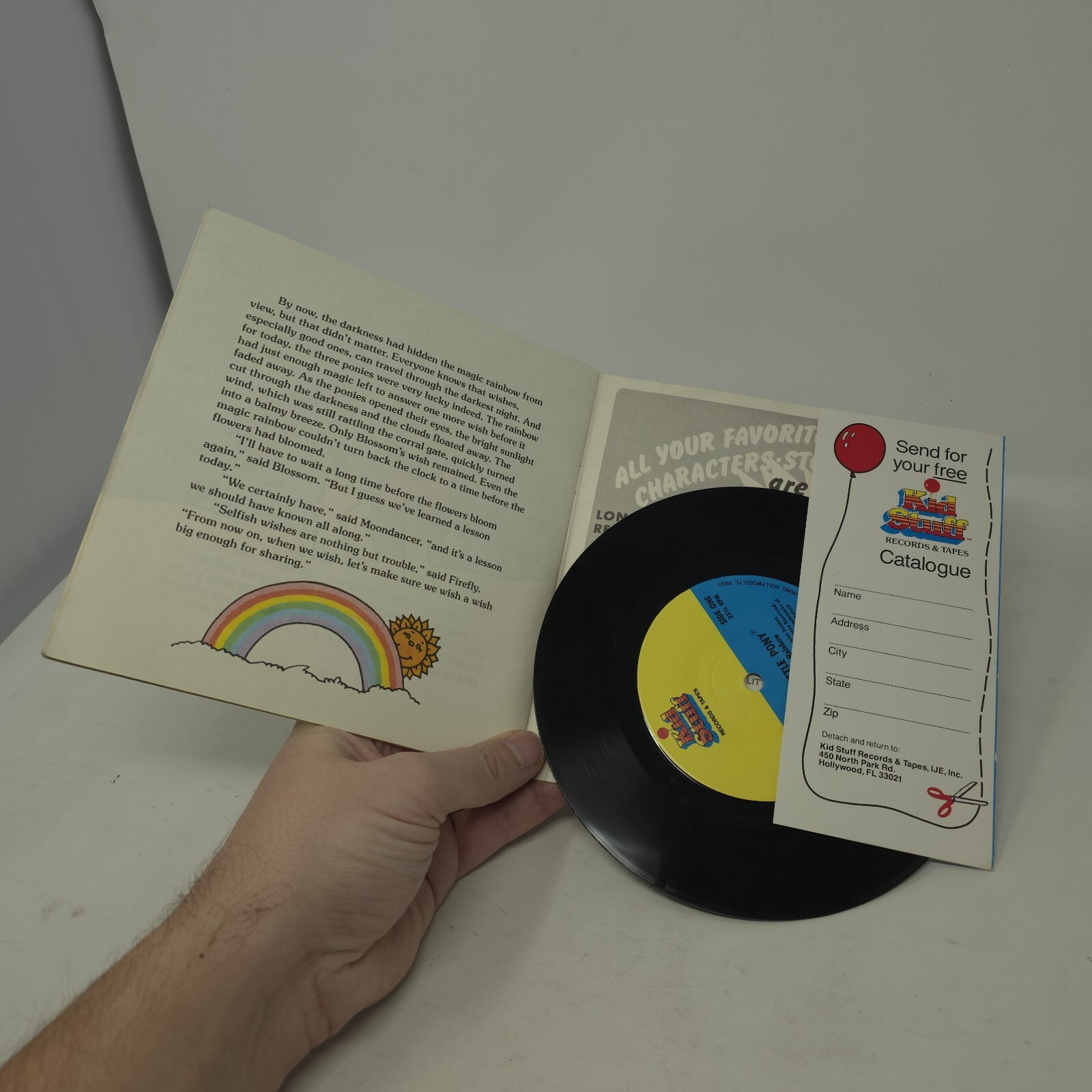 My Little Pony — The Magic Rainbow Book with Record — Read-Along Book 1985