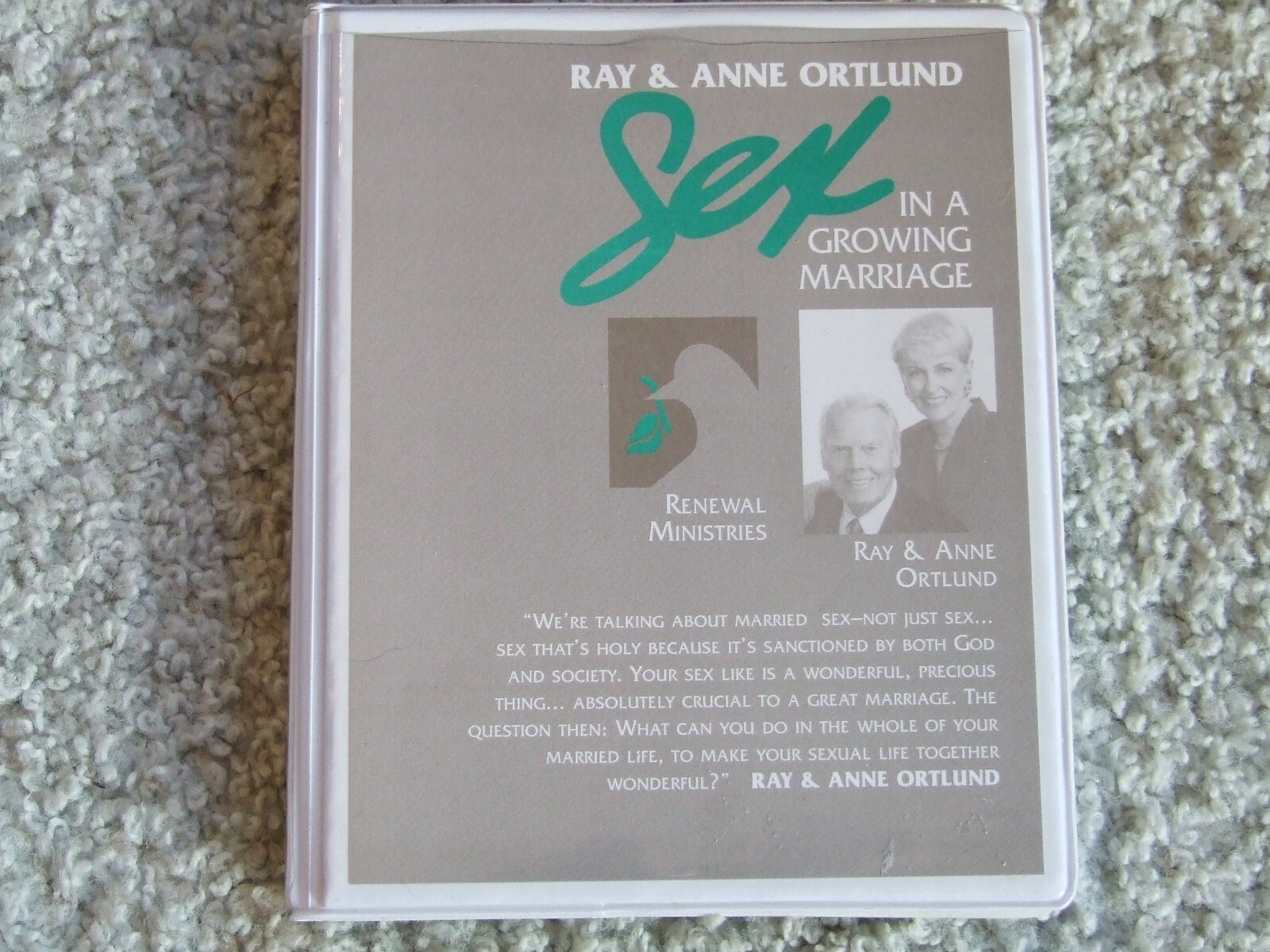 Ray & Anne Ortlund Sex in a Growing Marriage cassette tape 1984