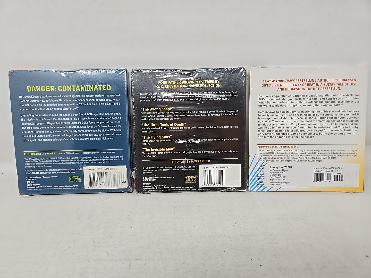 23 AUDIOBOOKS — Brand New — Mysteries, Suspense, Action, Espionage, Adventure