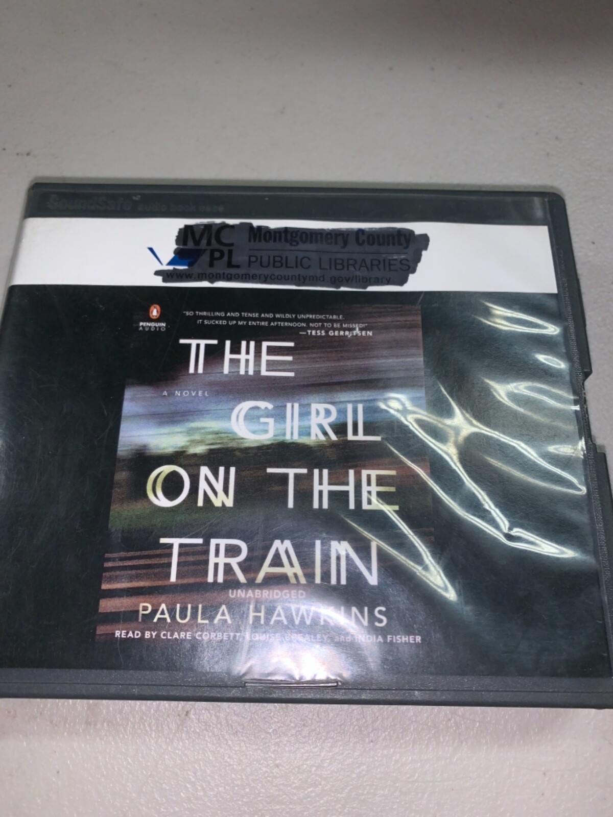 Shelf62E Audiobook~ The girl on the train Paula Hawkins unabridged