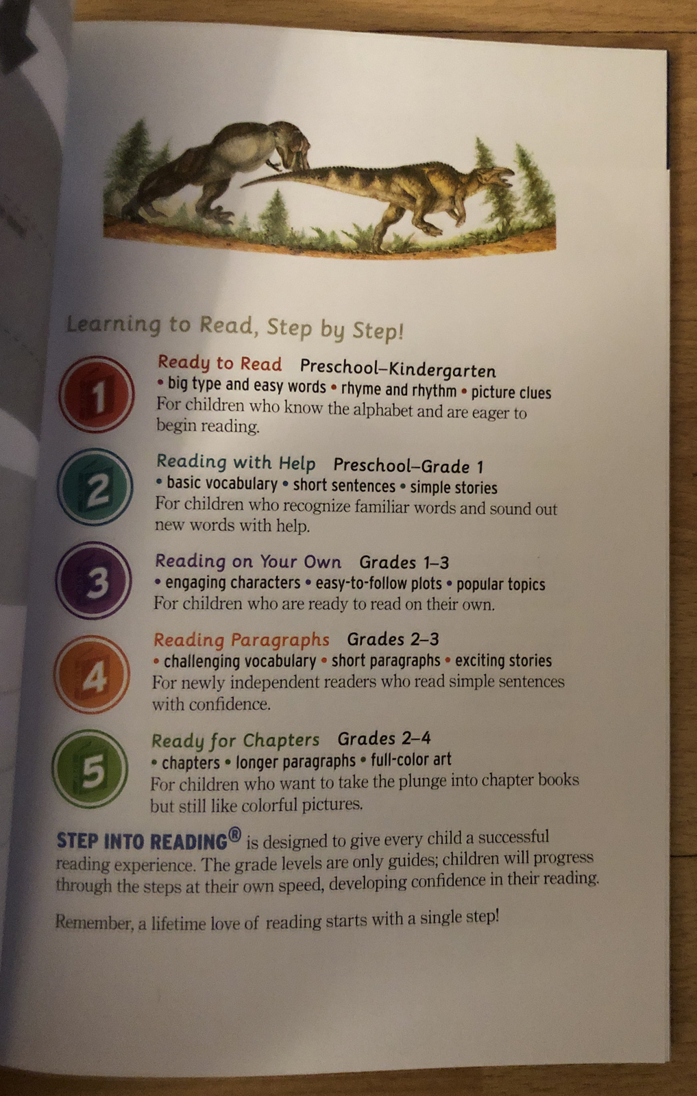 Step Into Reading 5; Jurassic World Tyrannosaurus Rex; Holtz Story, Skrepnick