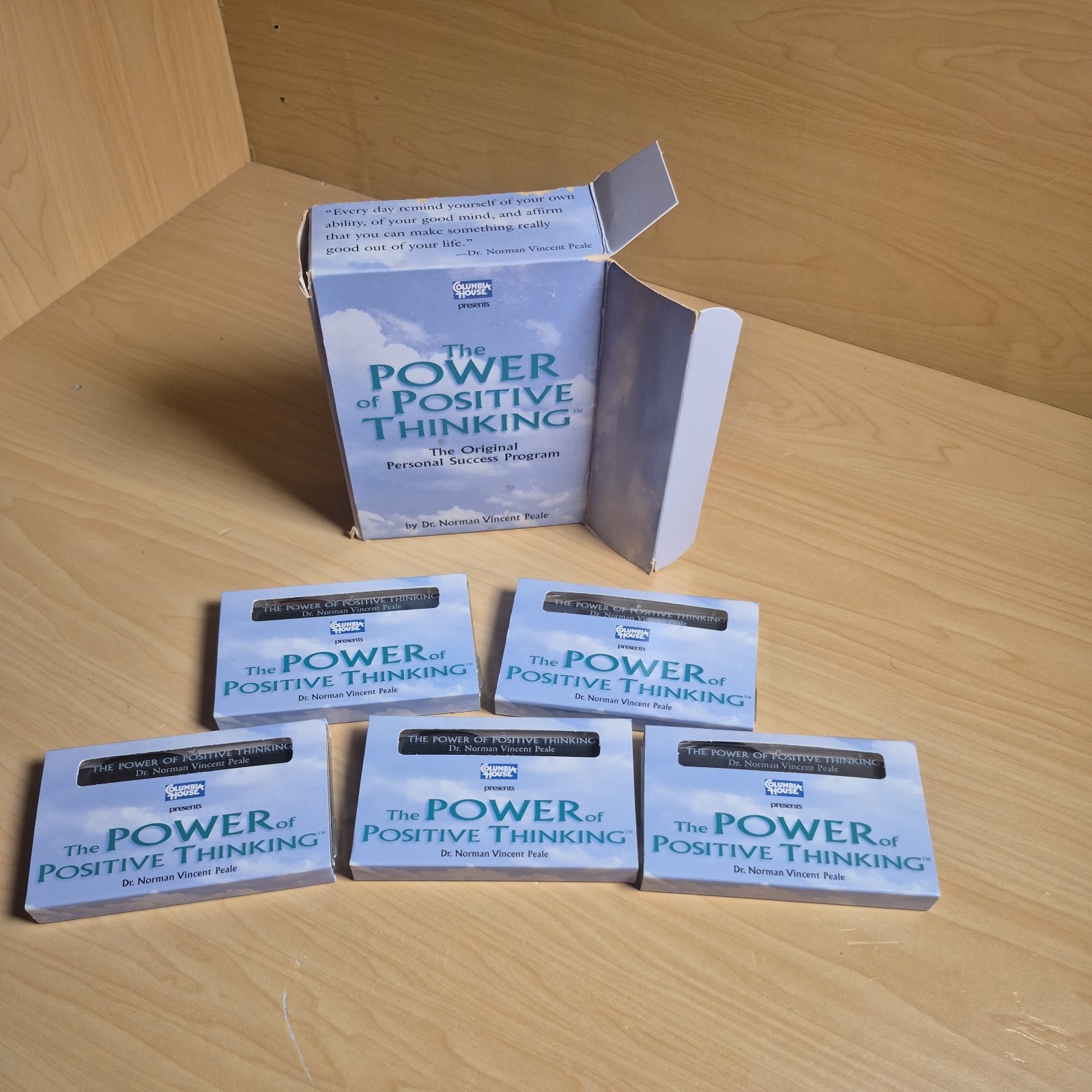 The Power of Positive Thinking Columbia House 5 Cassette Tapes. Fast Shipping