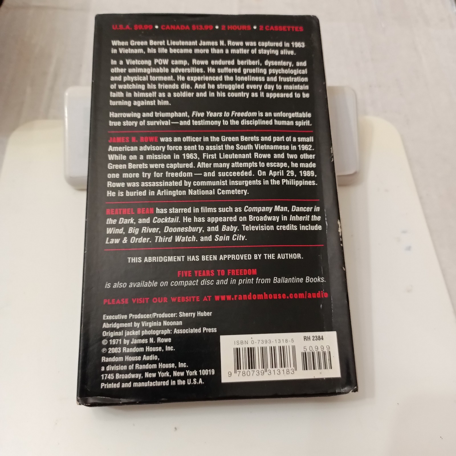 Five Years To Freedom The True Of A Vietnam POW Audiobook Cassette By James Rowe