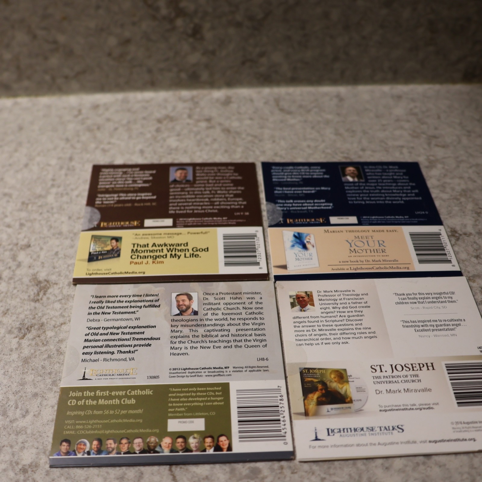 Lighthouse Catholic Media Cd of the Month~ Lot of 4