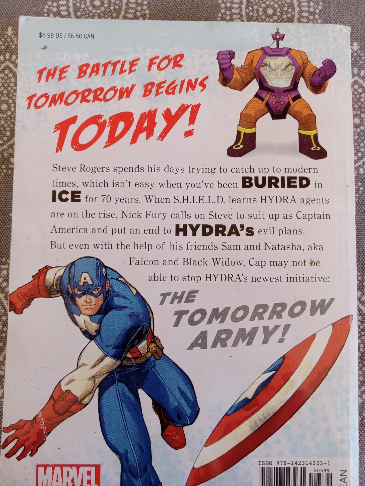 Captain America: The Tomorrow Army (A Mighty Marvel Chapter Book) Pre-owned