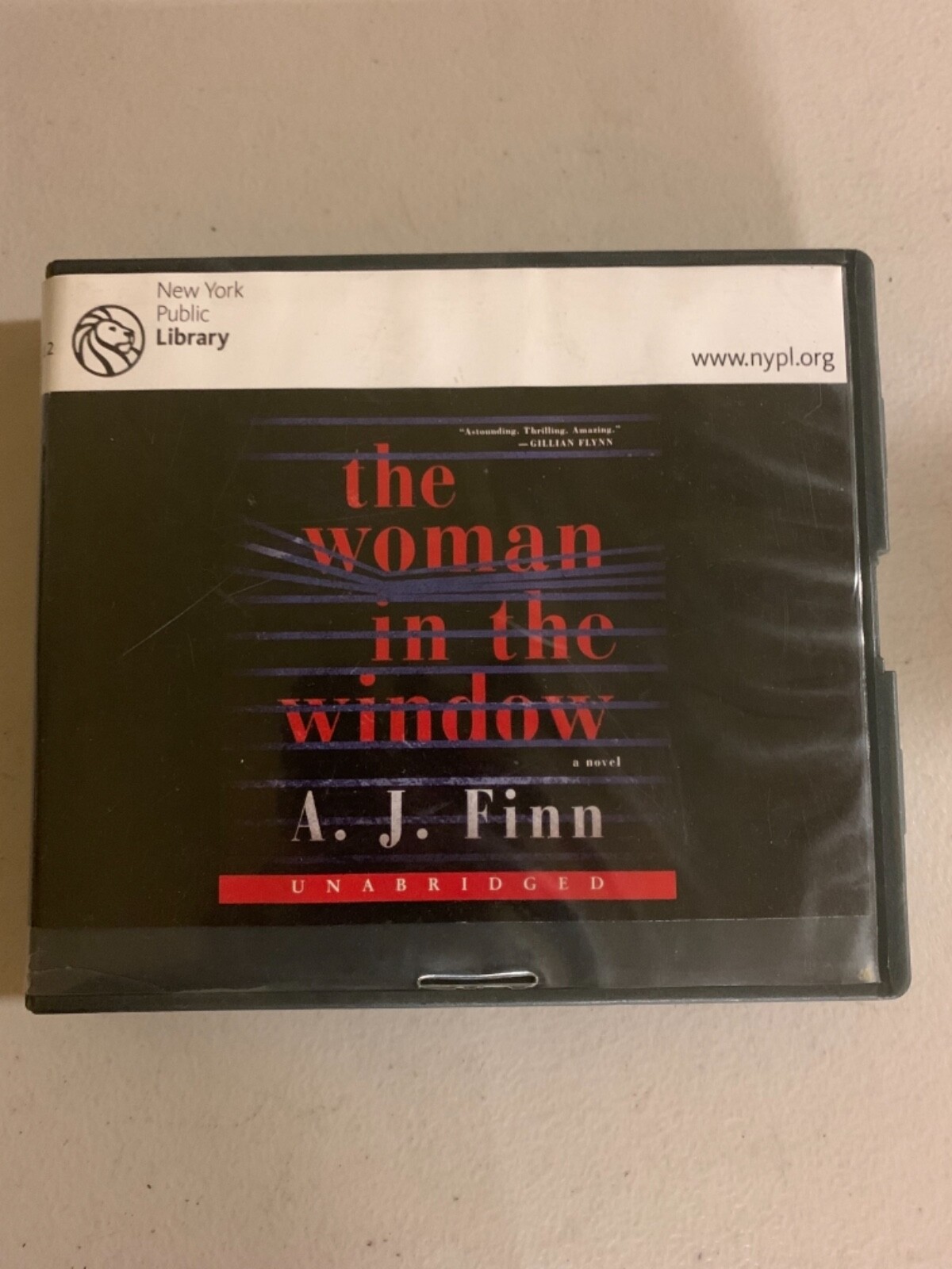 Shelf 62B Audiobook~ The woman in the window a.j Finn unabridged