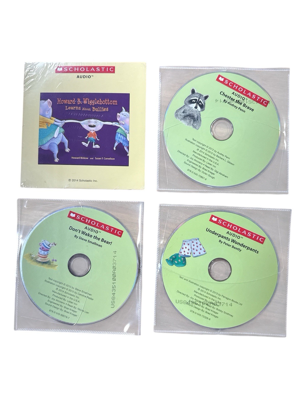 Scholastic Audio CDs Set of 4 Brand New Never Opened. See Photos and Details.