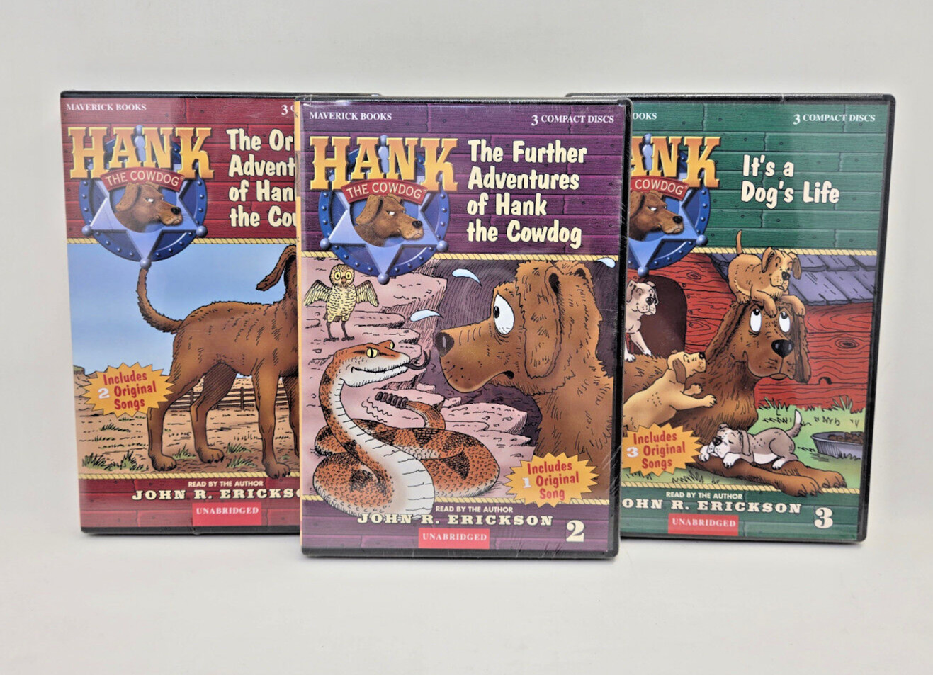 Hank The Cowdog Series Read by John R. Erickson Unabridged Set of Books 1-11 NEW