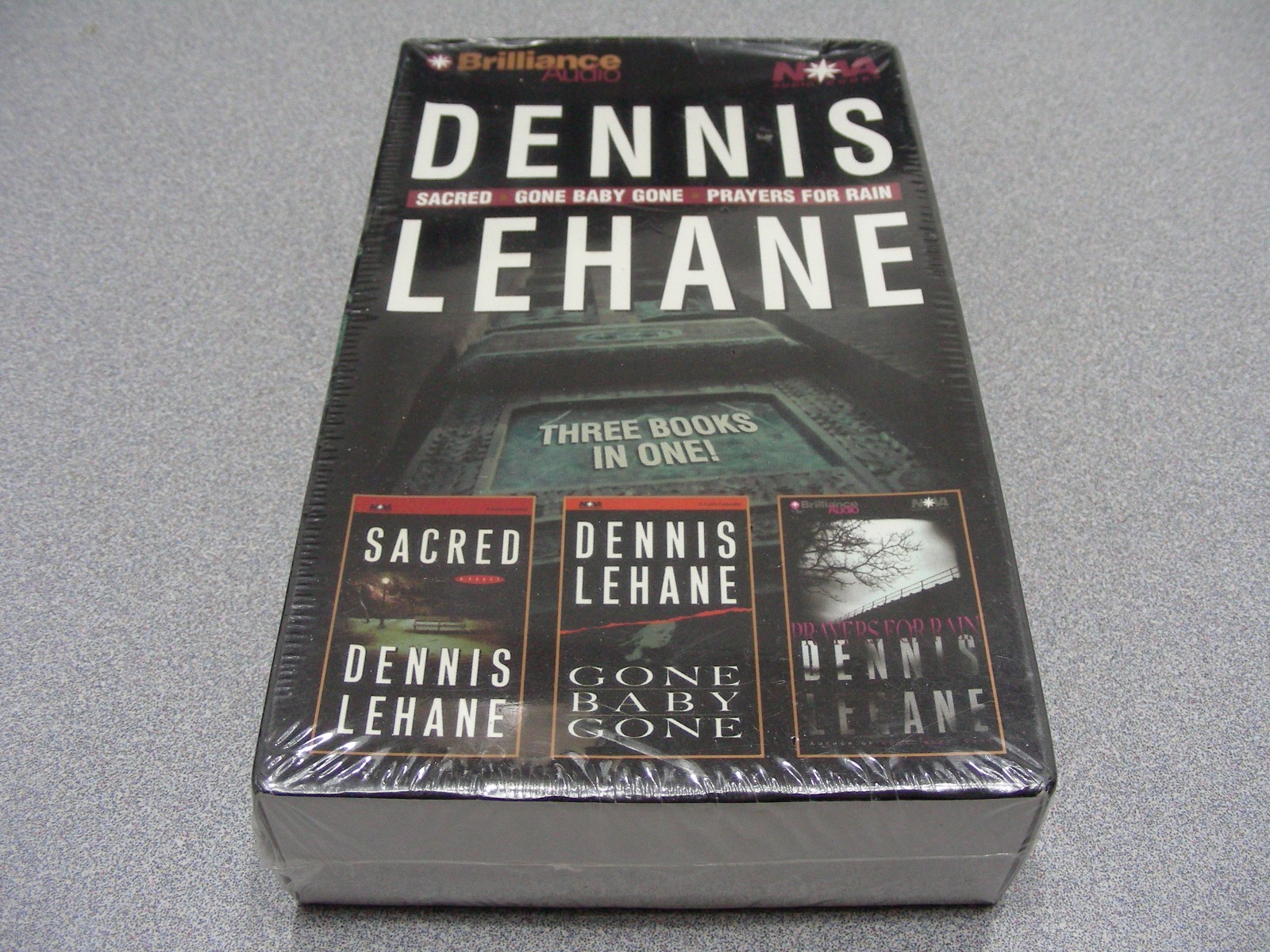 DENNIS LEHANE — THREE BOOKS IN ONE! — 6 Cassette Tapes Audio Book!