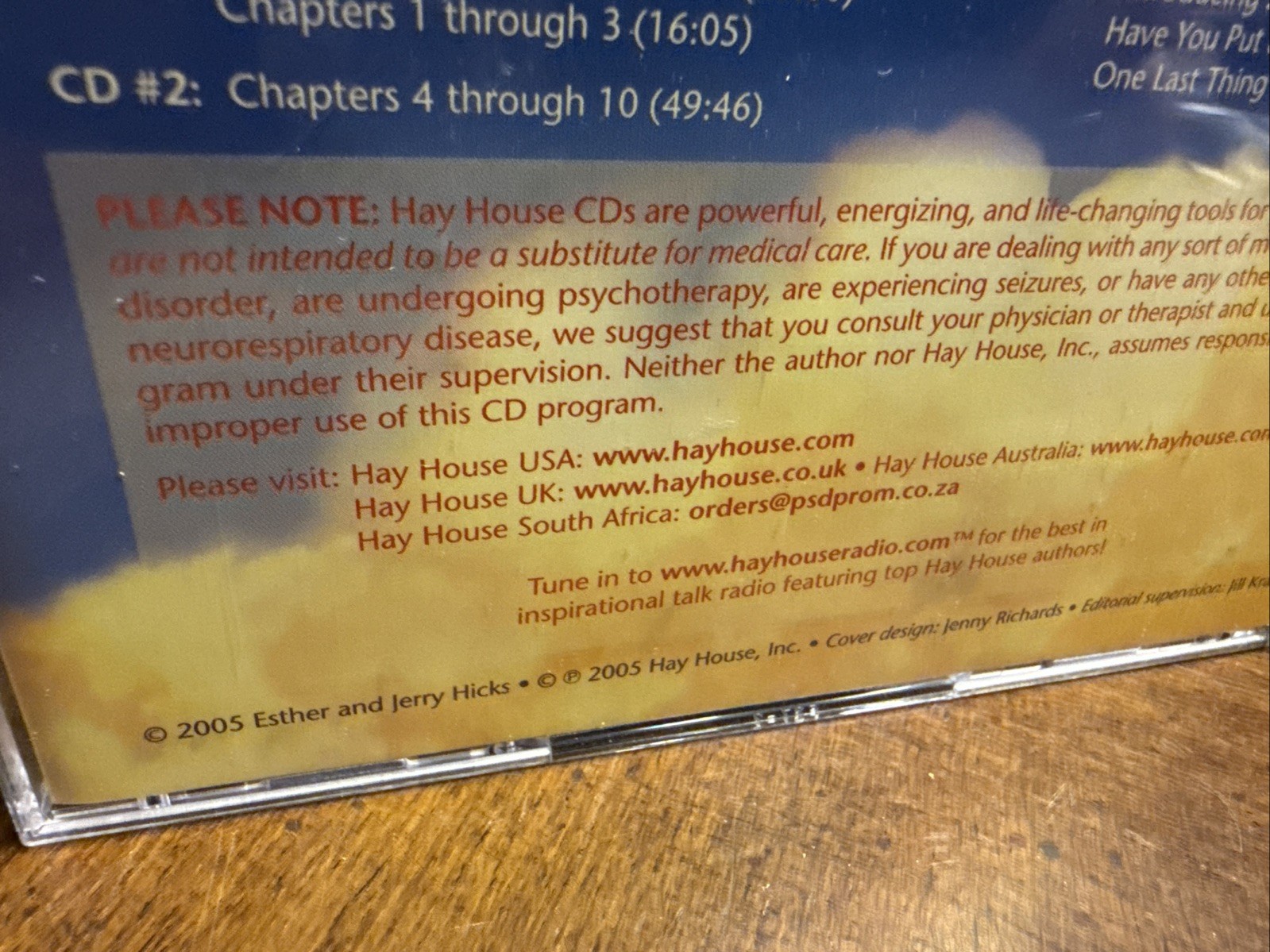Hay House Ask and It Is Given Part I Esther & Jerry Hicks Audio CD Self-Help