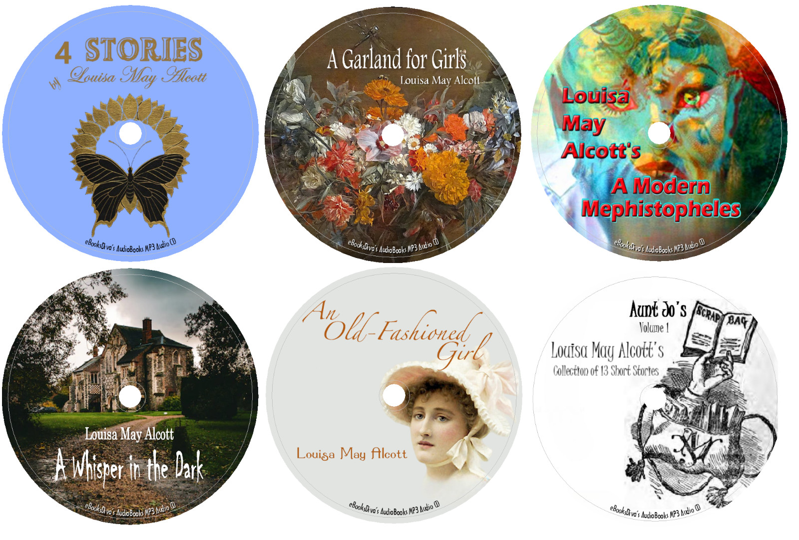 The Collected Works of Louisa May Alcott 35 Audiobooks in 35 MP3 Audio CDs