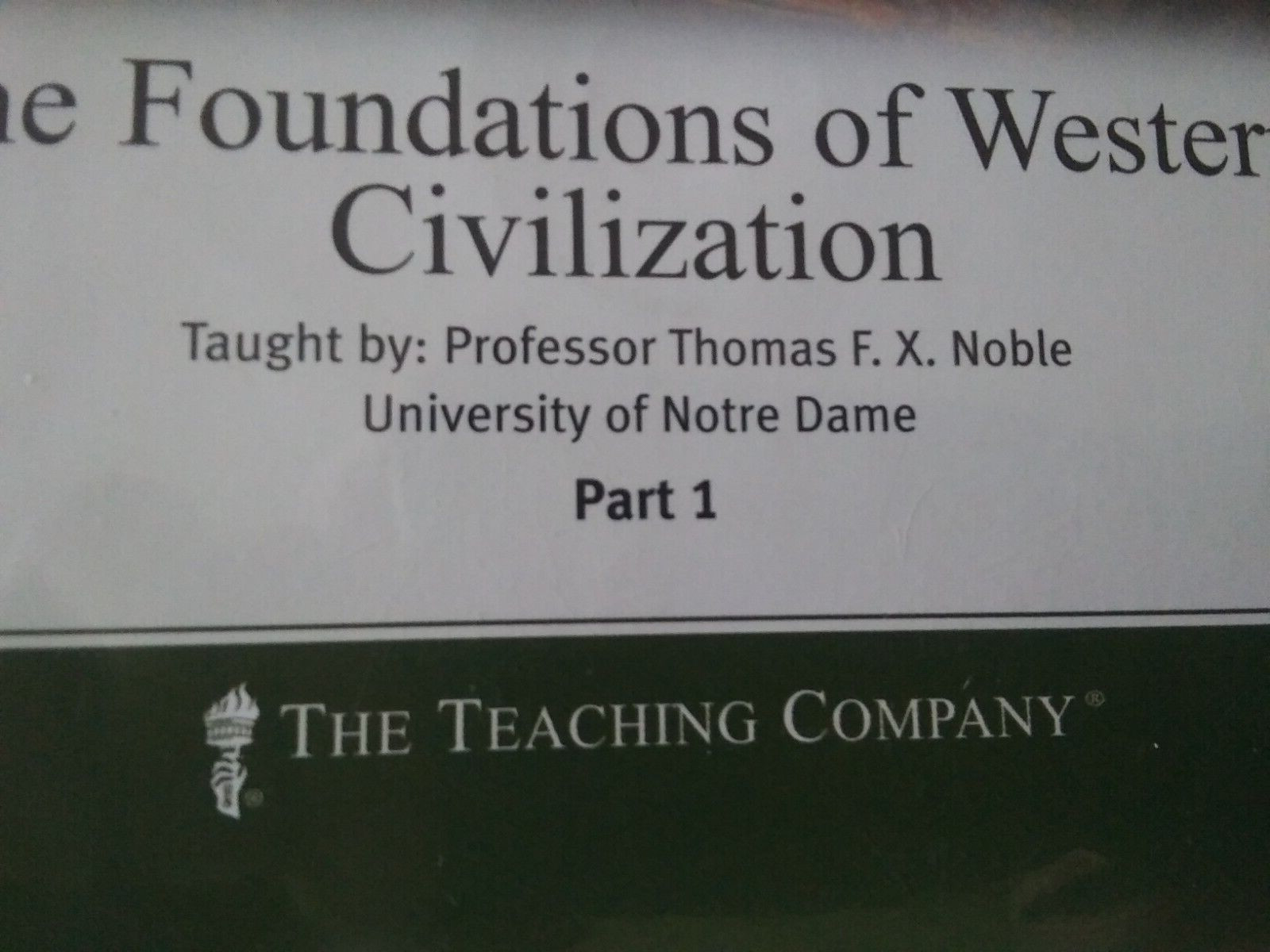 The Great Courses 2002 Ancient & Medieval History part 1 audio cd