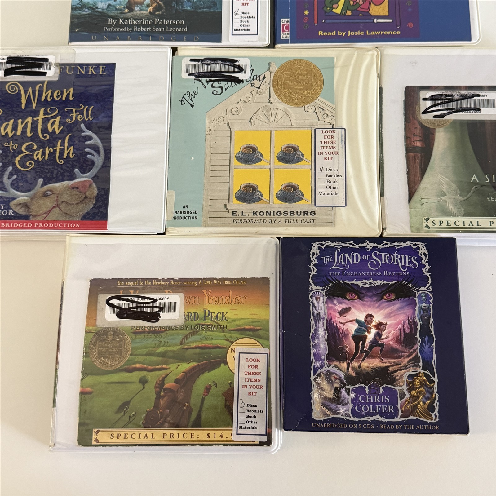 Lot Of 7 Middle Grade Children’s Fantasy Coming Of Age Fiction Audiobooks On CD