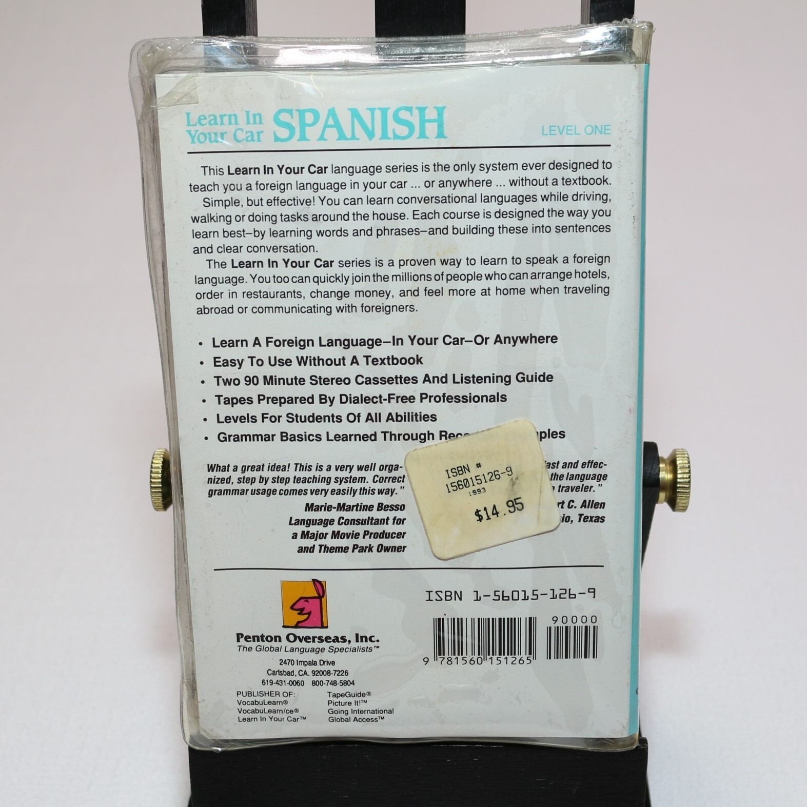 Learn in Your Car Spanish Audiobook Cassette Series -Level 1 Henry N Raymond