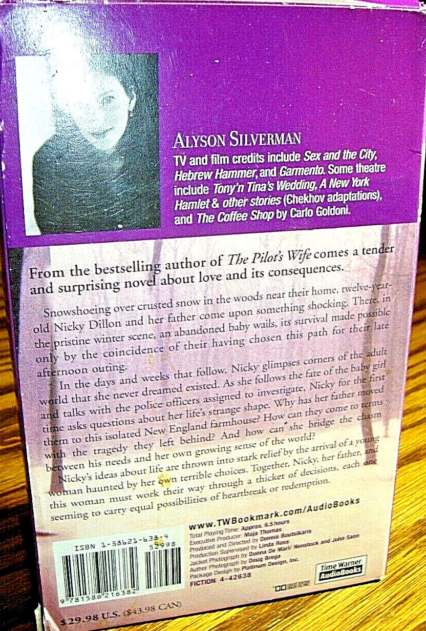 AUDIOBOOK: Cassette ‘Light On Snow’ Anita Shreve (2004 Unabridged) 6.5 hrs E16