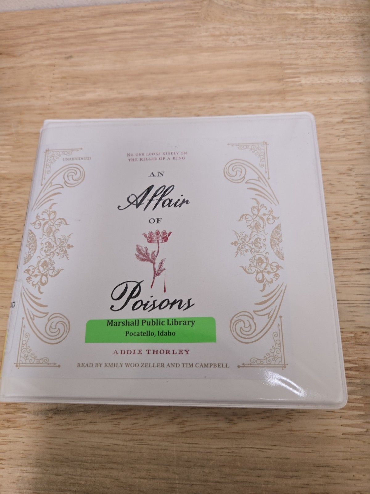 Affair of Poisons Audiobook by Addie Thorley (2019, Compact Disc)