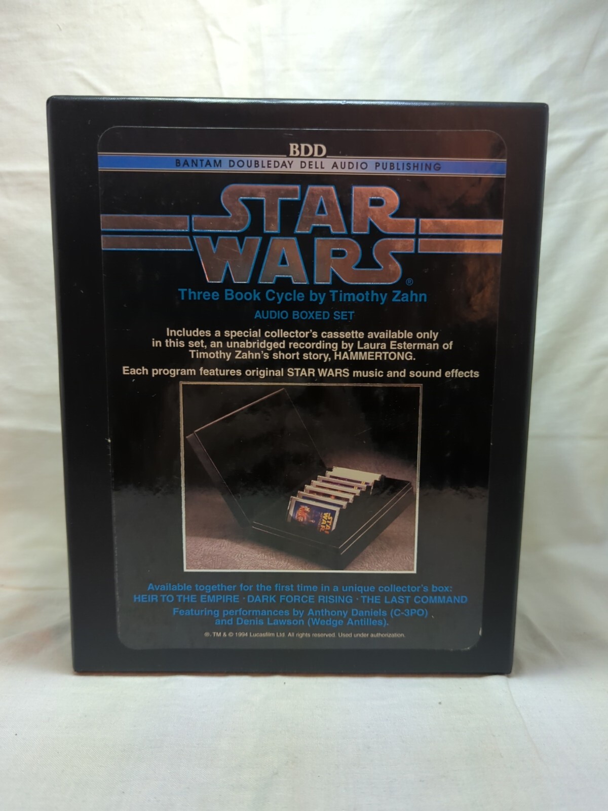 Star Wars Timothy Zahn Three Book Cycle Audio Cassette Tapes and case — Set of 7
